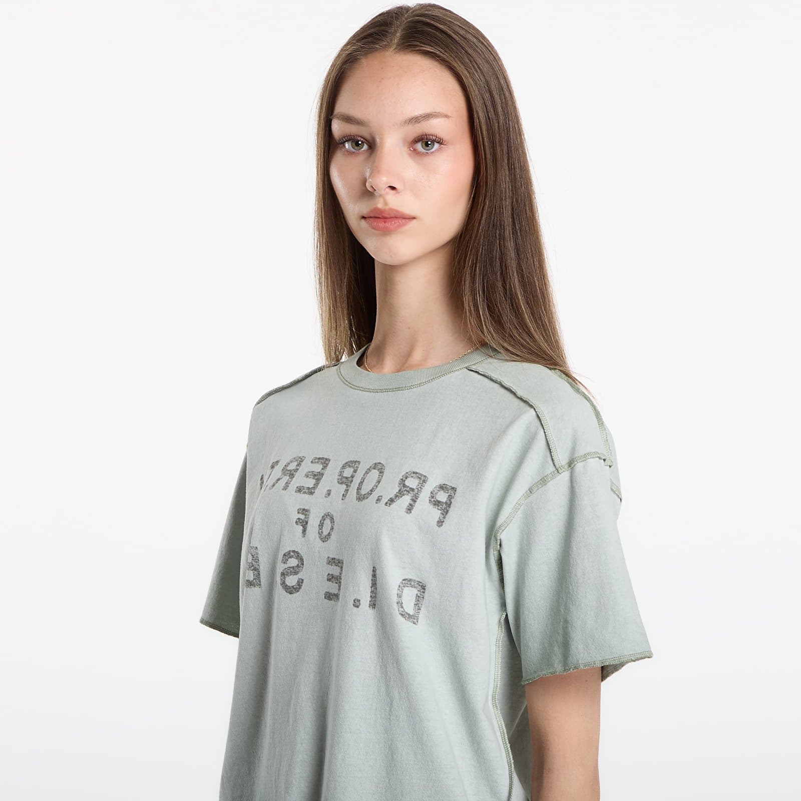 Women's T-shirts Diesel T-Ily T-Shirt Storm Grey