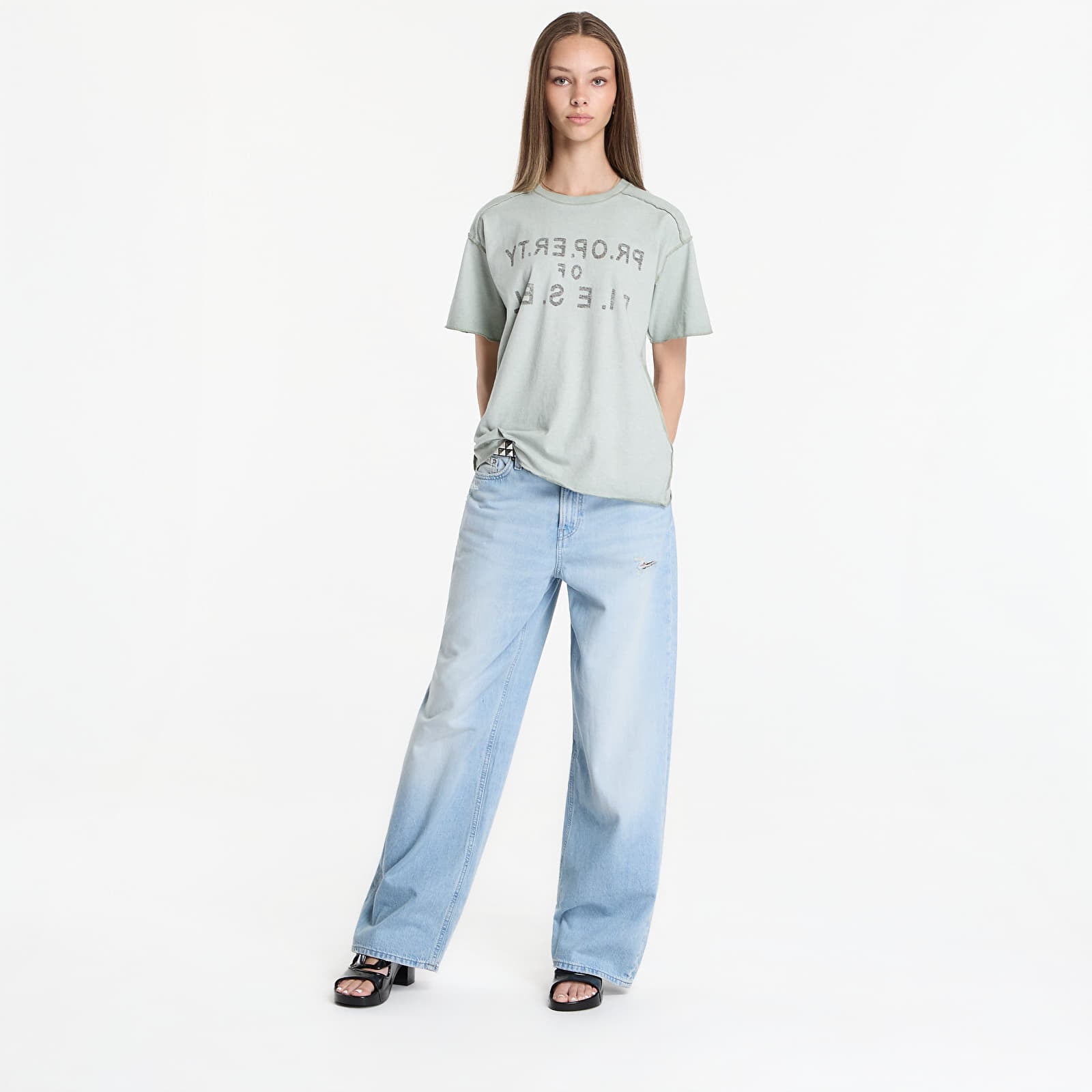 Women's T-shirts Diesel T-Ily T-Shirt Storm Grey