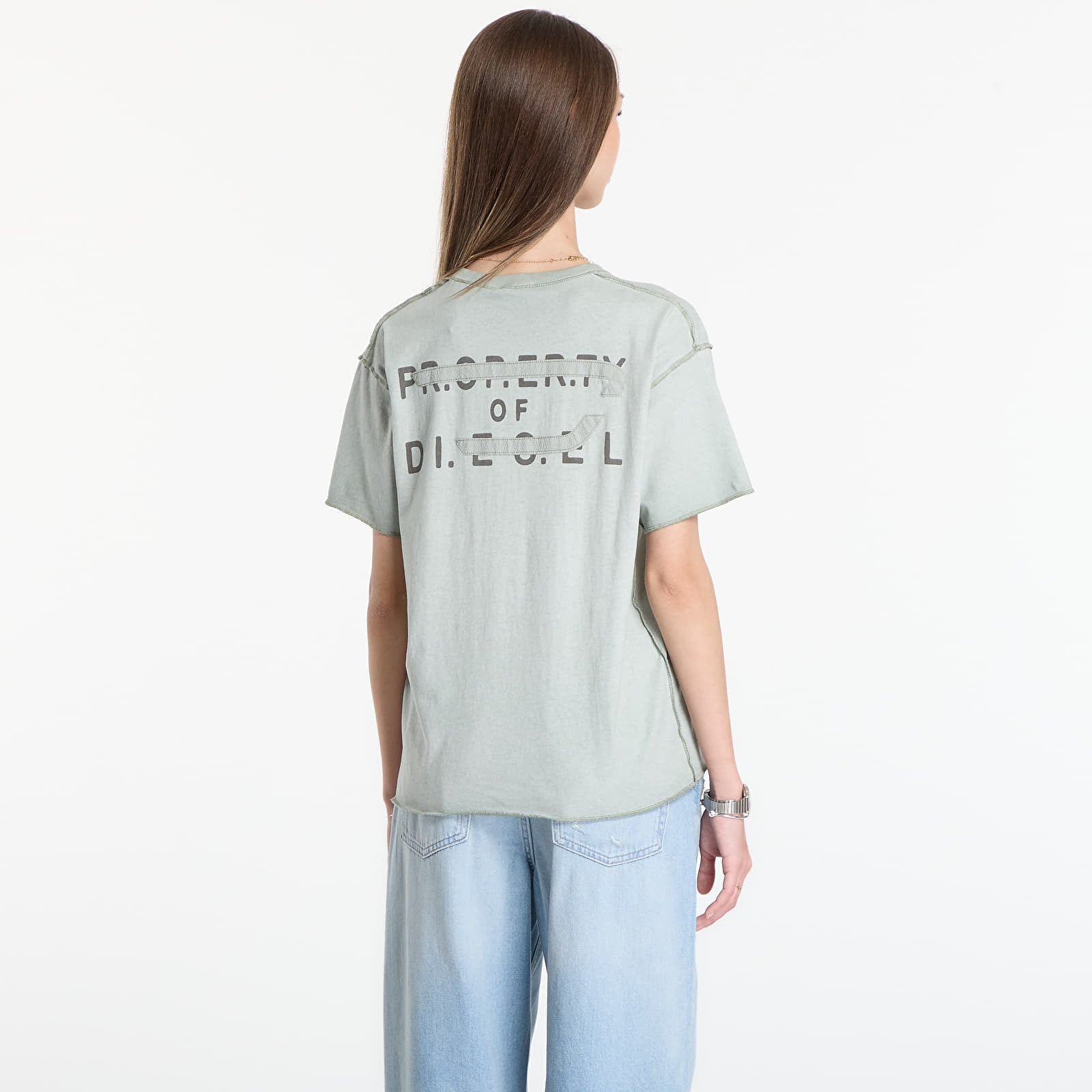 Women's T-shirts Diesel T-Ily T-Shirt Storm Grey