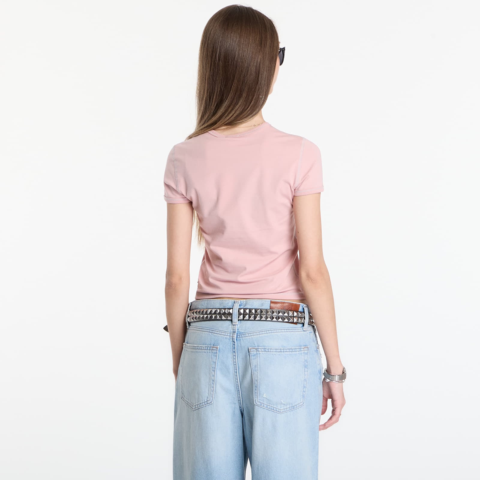 Women's T-shirts Diesel T-Uncuties-Long-S3 T-Shirt Pale Mauve