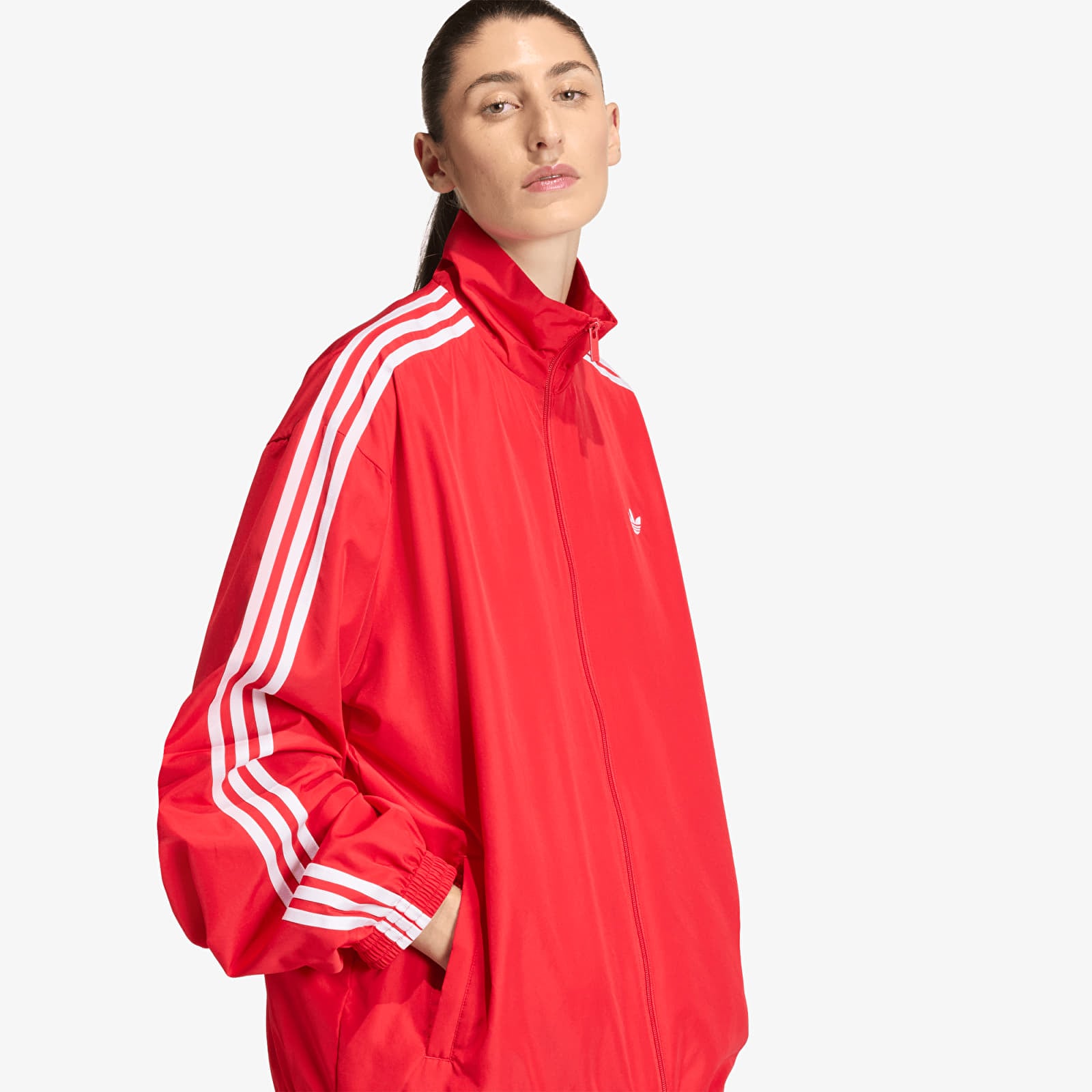 Sweatshirts til kvinder adidas Firebird Adilenium Track Top Better Scarlet/ Black