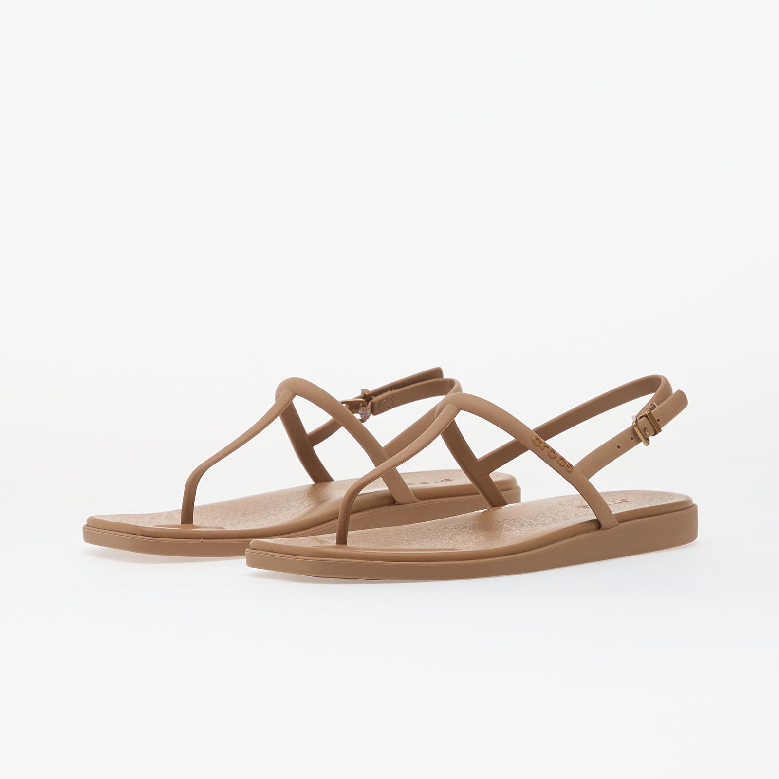 Sneakers und Schuhe für Frauen Crocs Miami Thong Flip Milk Chocolate