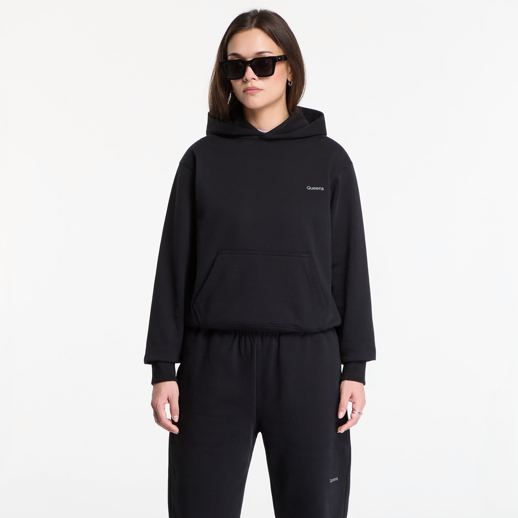 Φούτερ Queens Women's Sweats Essential Hoodie Black L
