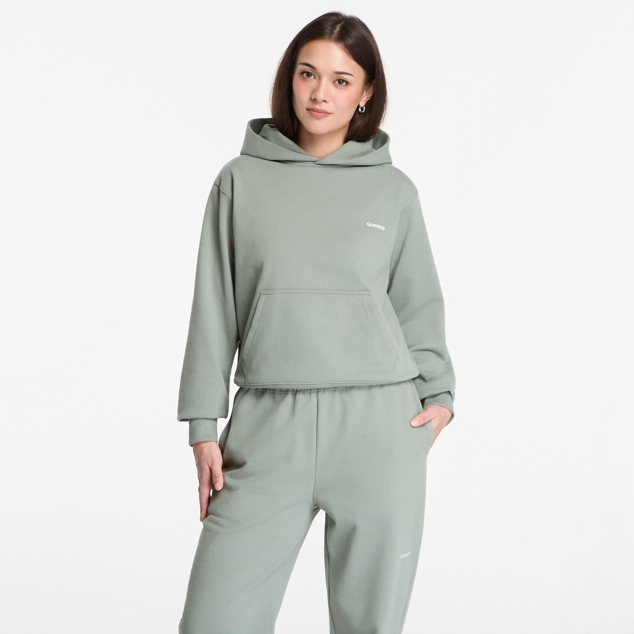 Φούτερ Queens Women's Sweats Essential Hoodie Leaf L