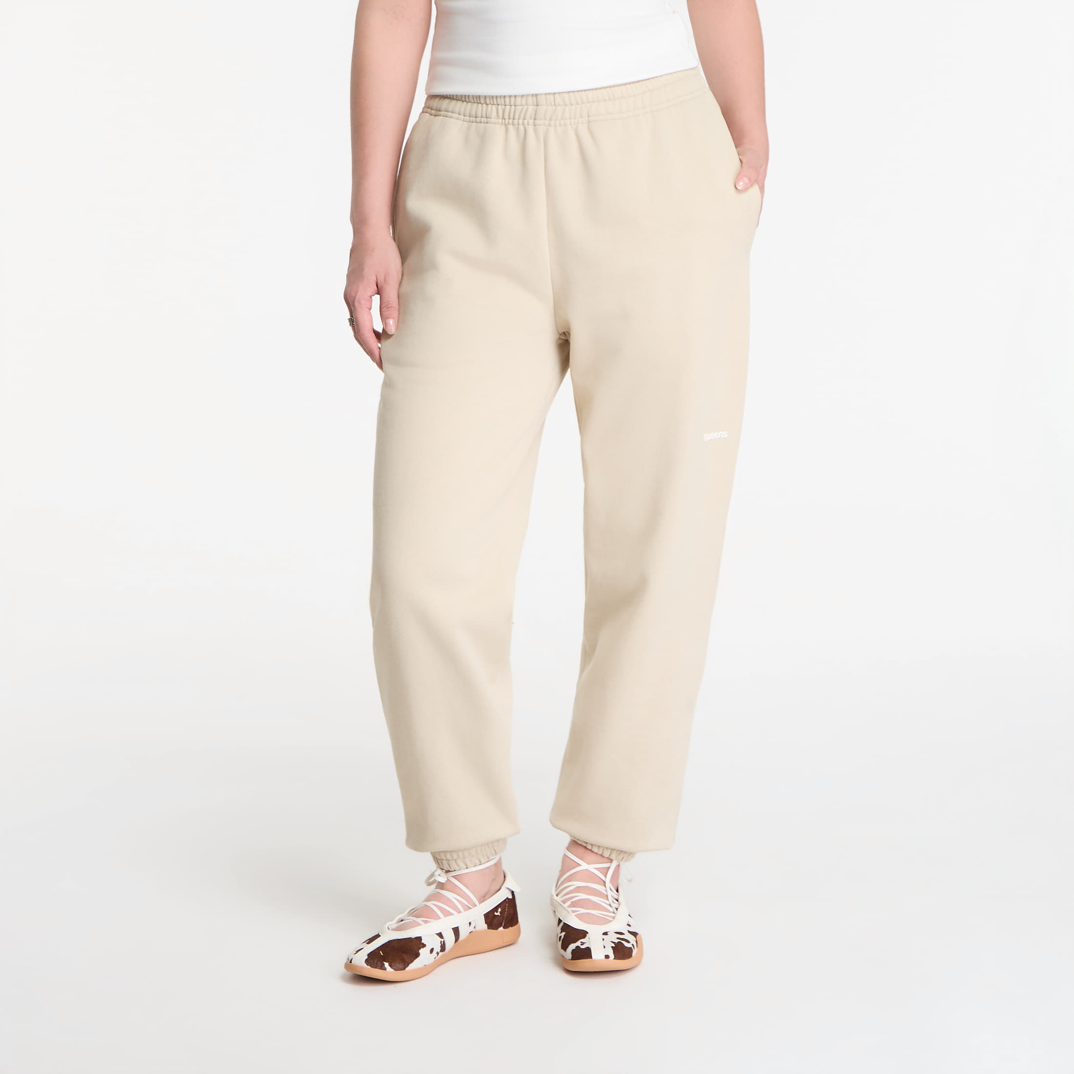 Φόρμα Queens Women's Sweats Essential Sweatpants Sand M