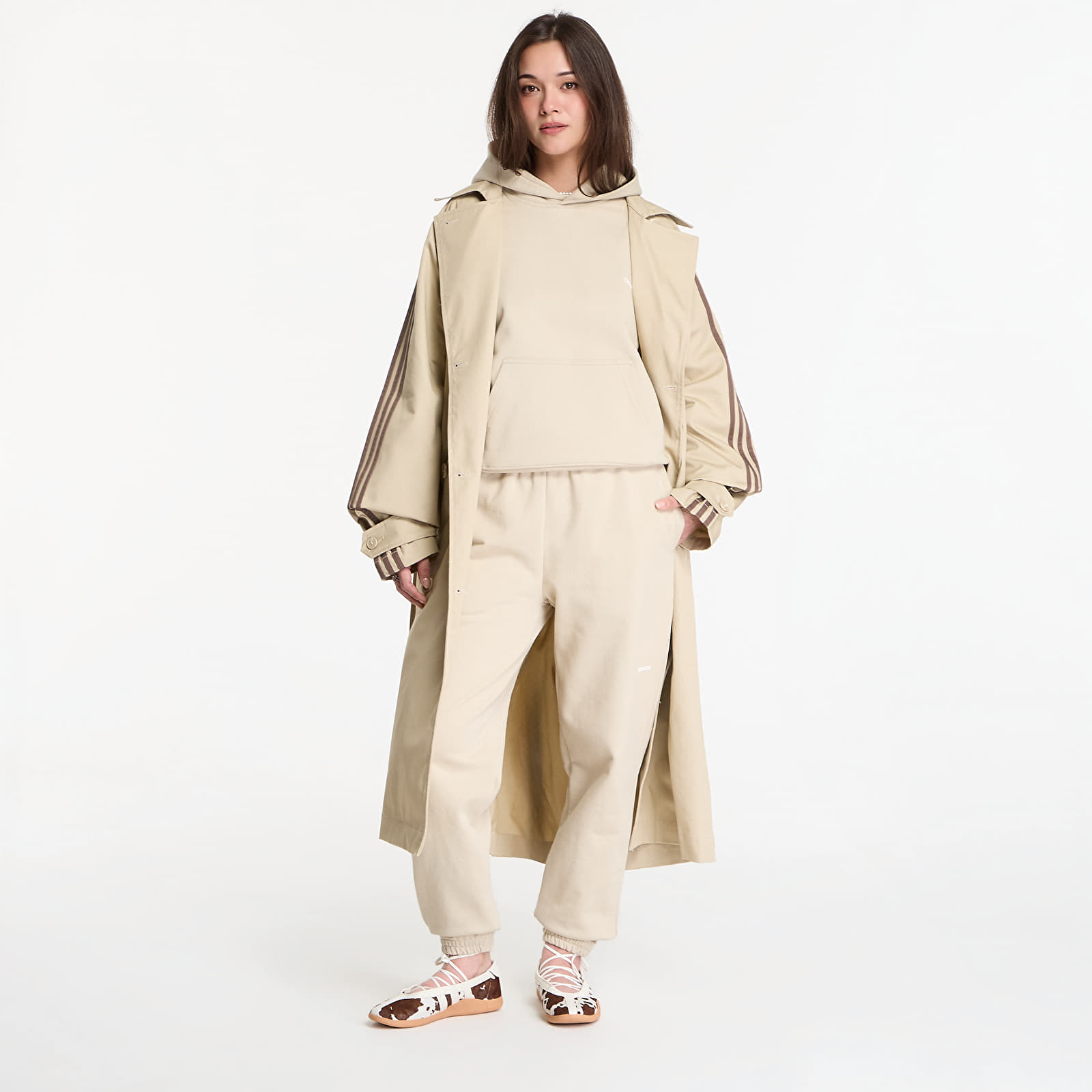 Φόρμες Queens Women's Sweats Essential Sweatpants Sand
