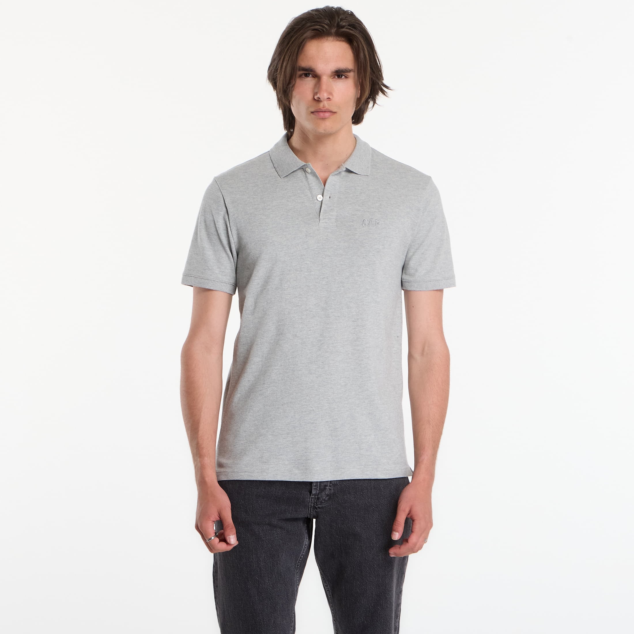 T-shirt GAP F-Logo Pk Polo Grey L
