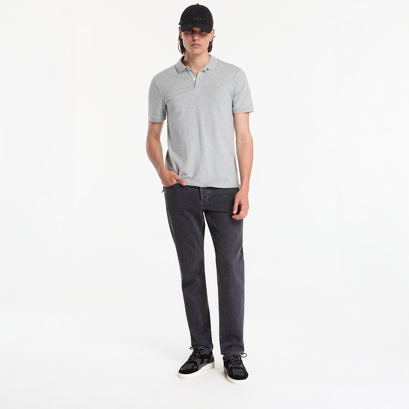 T-shirts GAP F-Logo Pk Polo Grey