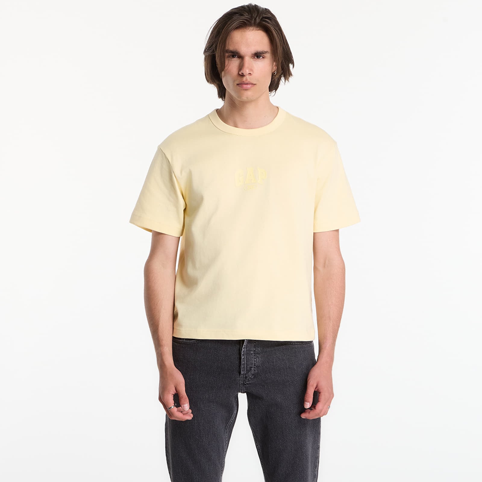 T-krekli GAP Intl Hvy Crop Logo T Yellow