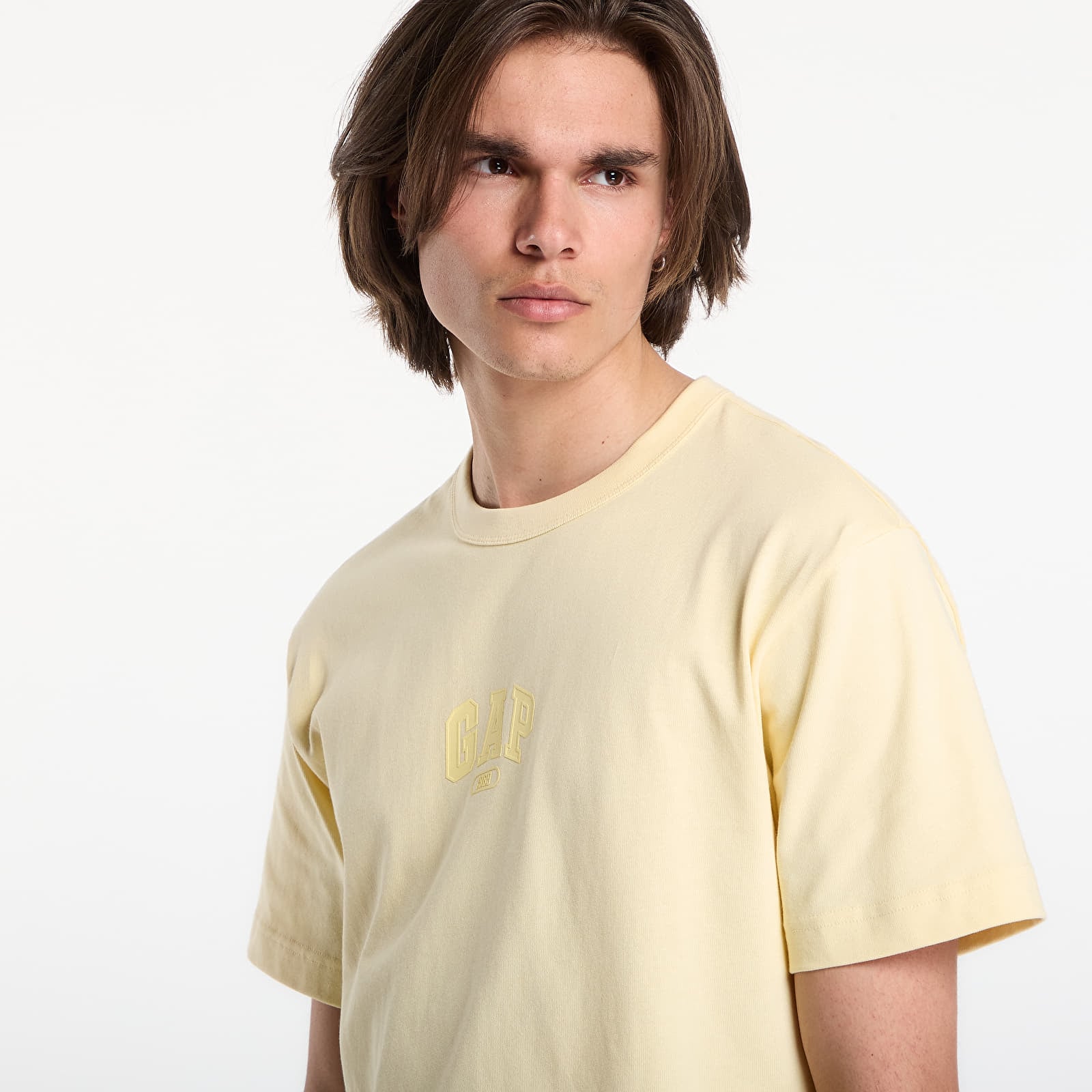 T-krekli GAP Intl Hvy Crop Logo T Yellow