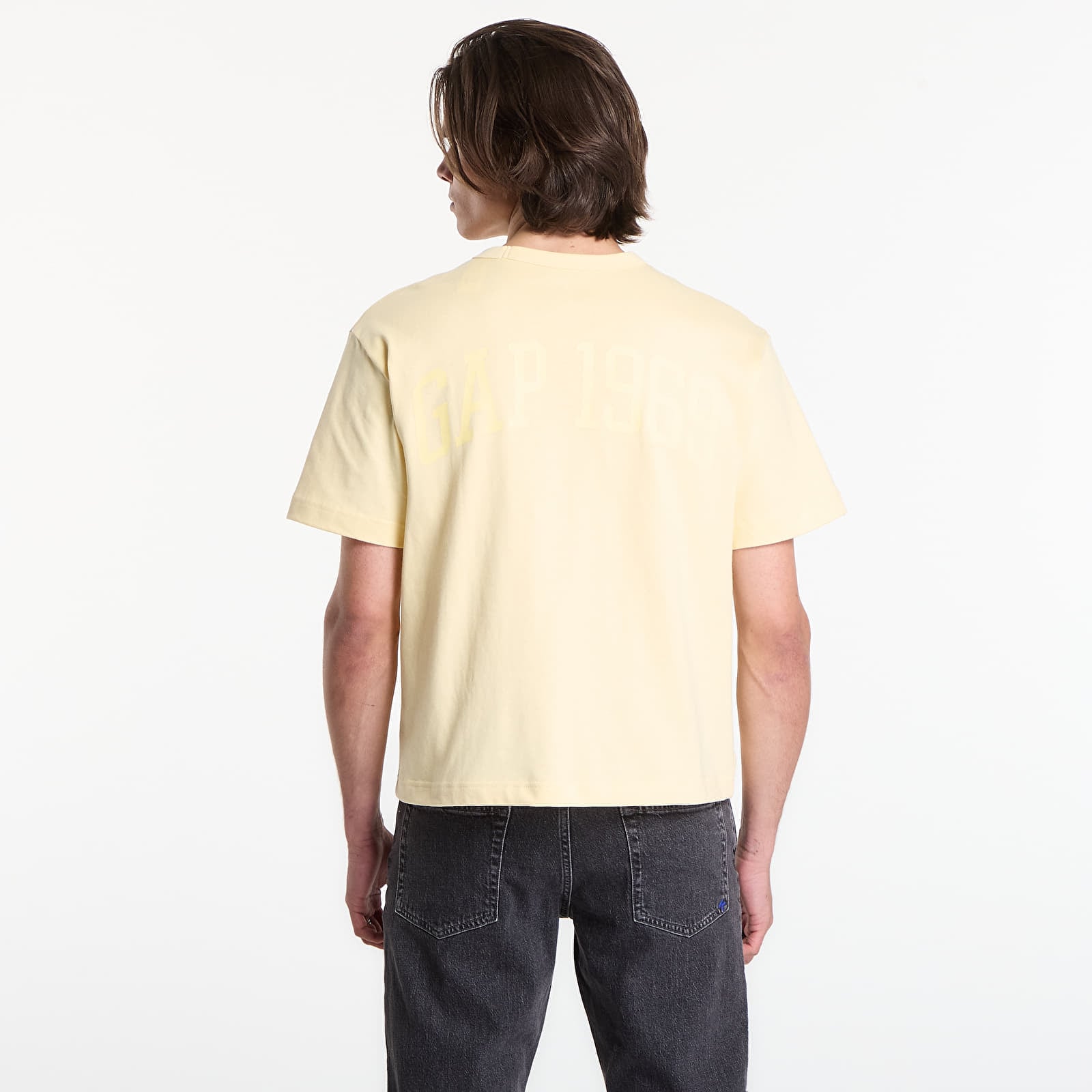 T-krekli GAP Intl Hvy Crop Logo T Yellow