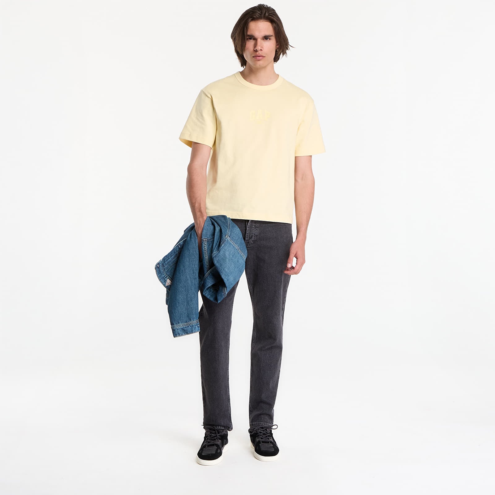 T-krekli GAP Intl Hvy Crop Logo T Yellow