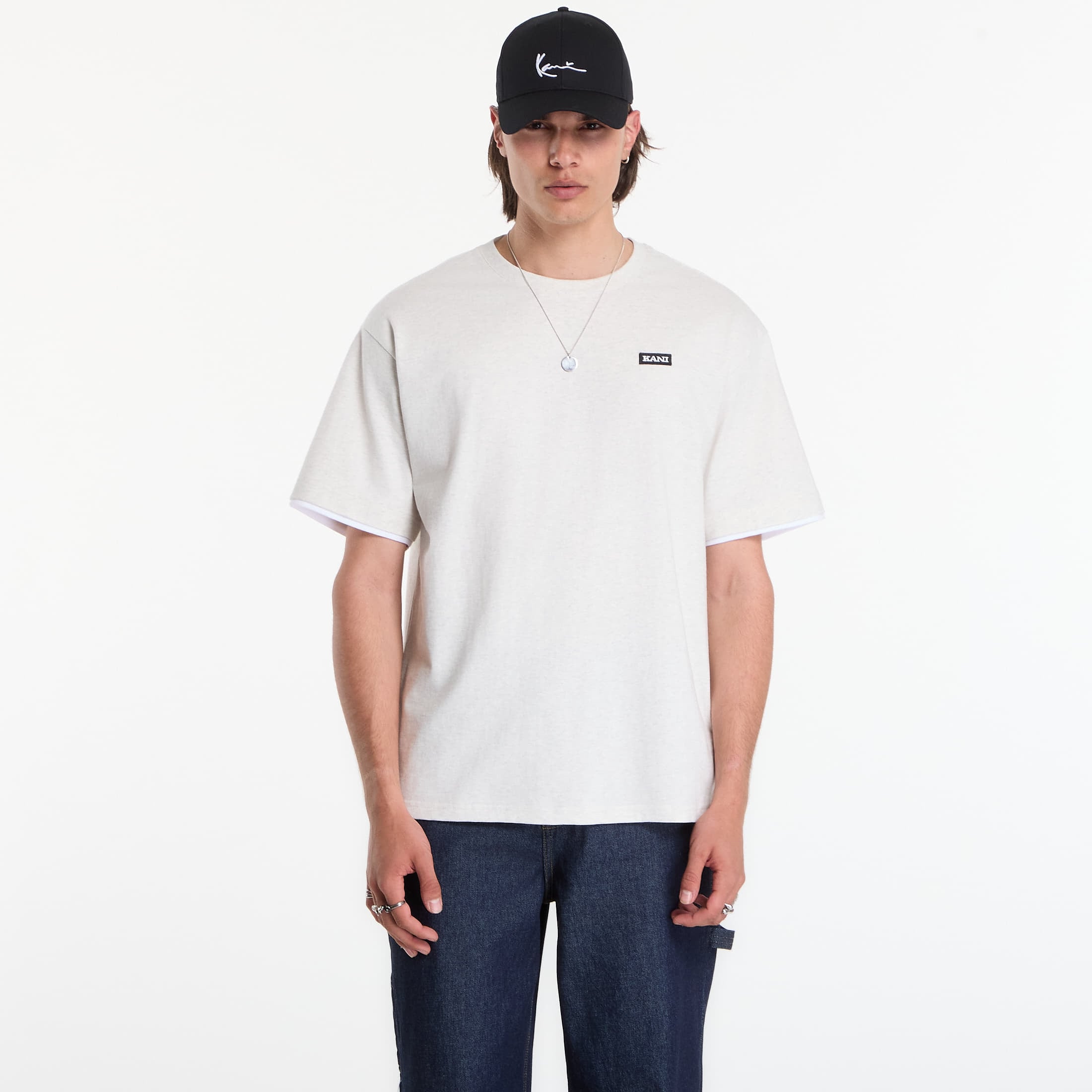 T-shirt Karl Kani Retro Oversized T-Shirt Μπεζ S