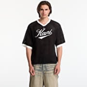 Karl Kani Cursive Varsity Crochet Boxy T-Shirt Black