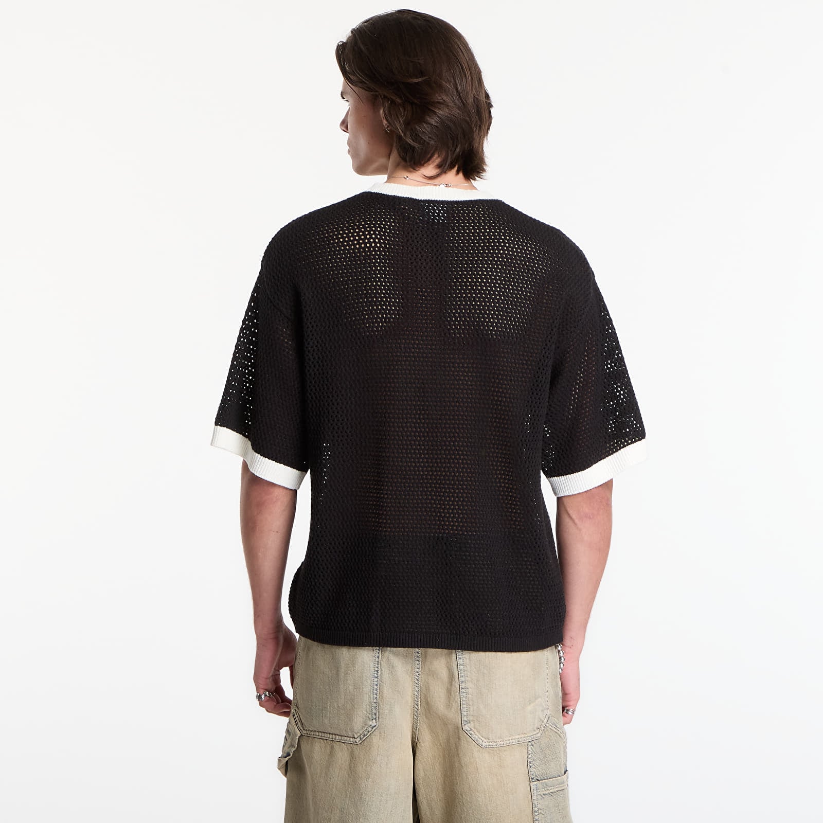 T-shirts Karl Kani Cursive Varsity Crochet Boxy T-Shirt Black