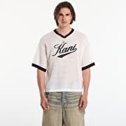 Karl Kani Cursive Varsity Crochet Boxy T-Shirt White