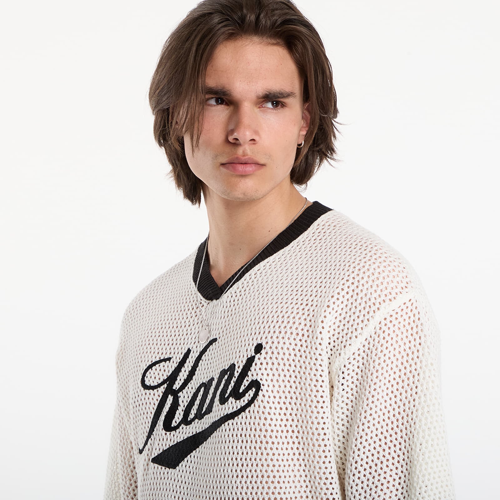 T-shirts Karl Kani Cursive Varsity Crochet Boxy T-Shirt White
