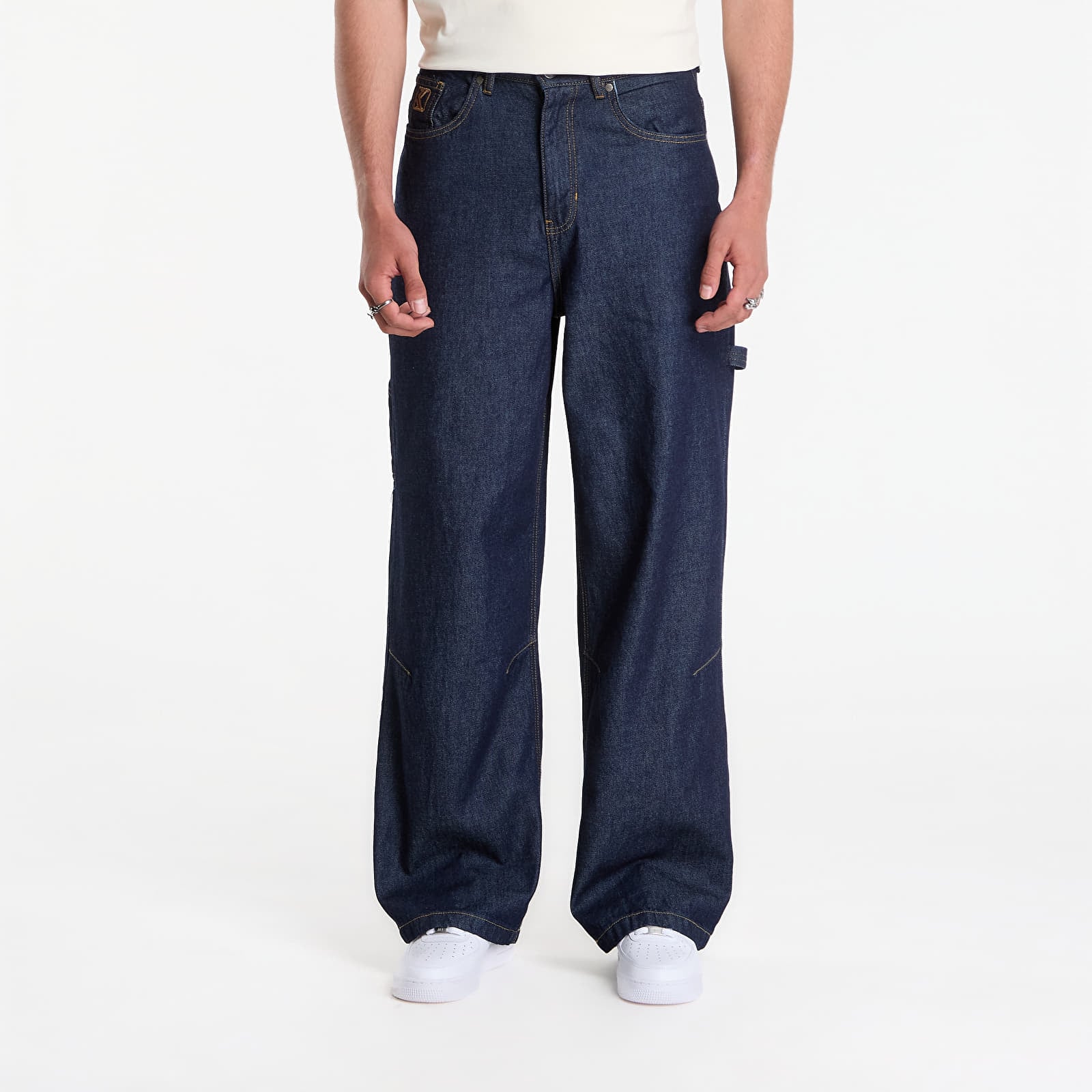 Jeans Karl Kani Og Rinsed Relaxed Baggy Workwear Jeans Blue