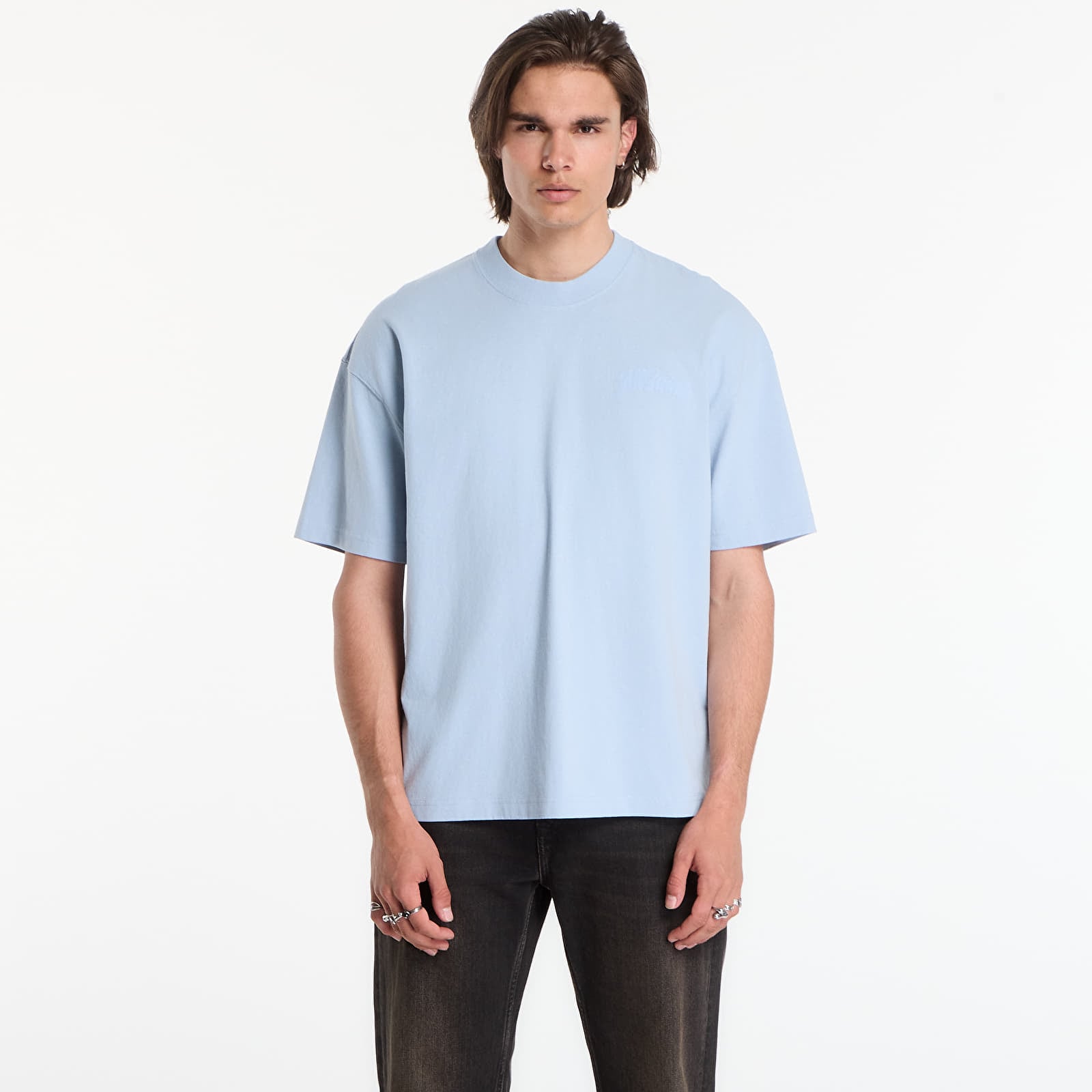 Tricouri  AllSaints Odyssey Ss Crew Graphic T-Shirt Salton Blue
