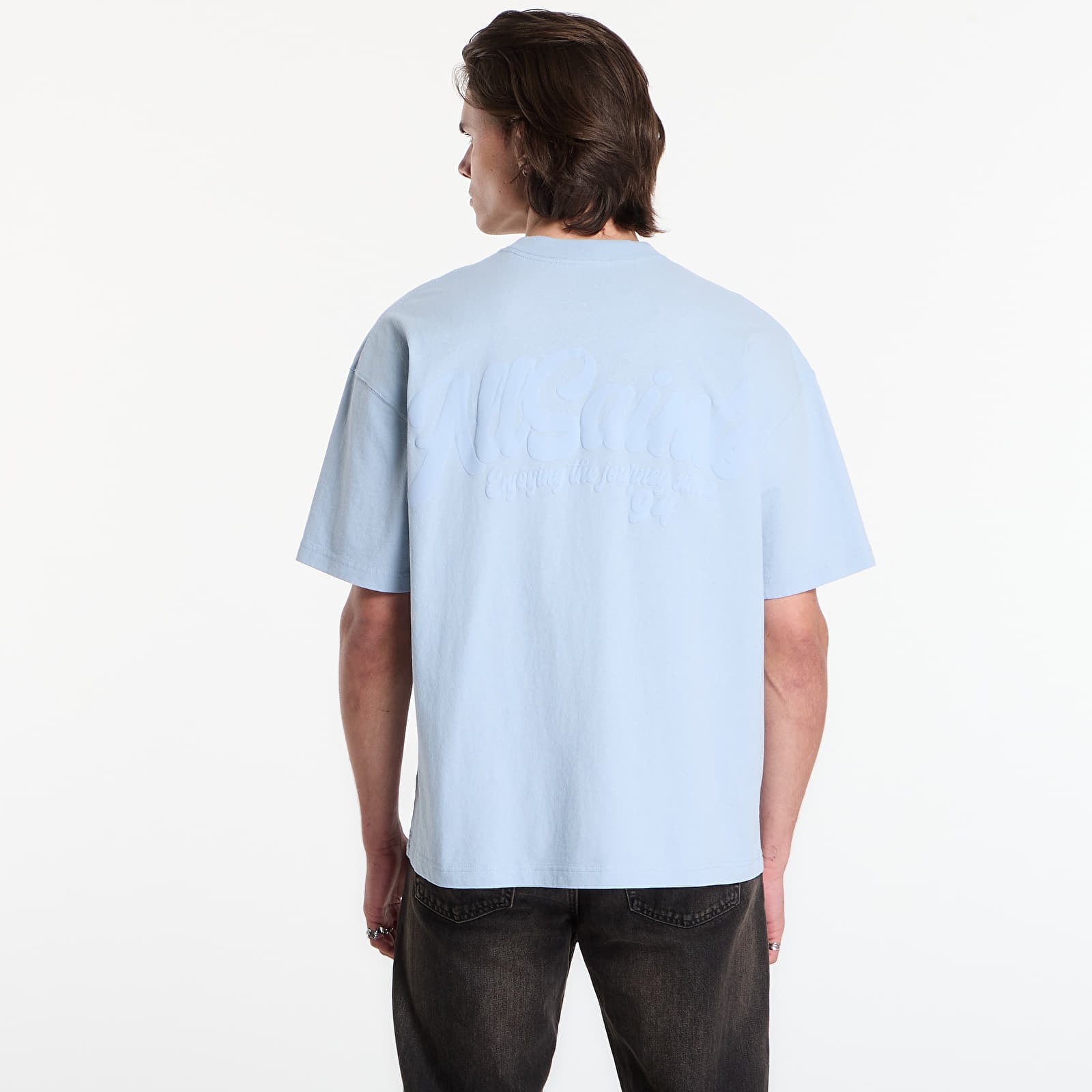 Tricouri  AllSaints Odyssey Ss Crew Graphic T-Shirt Salton Blue