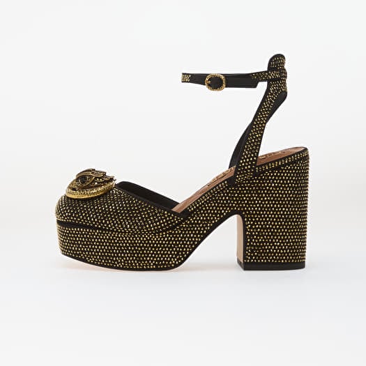 Kurt Geiger Chelsea Closed Platform Gold Comb