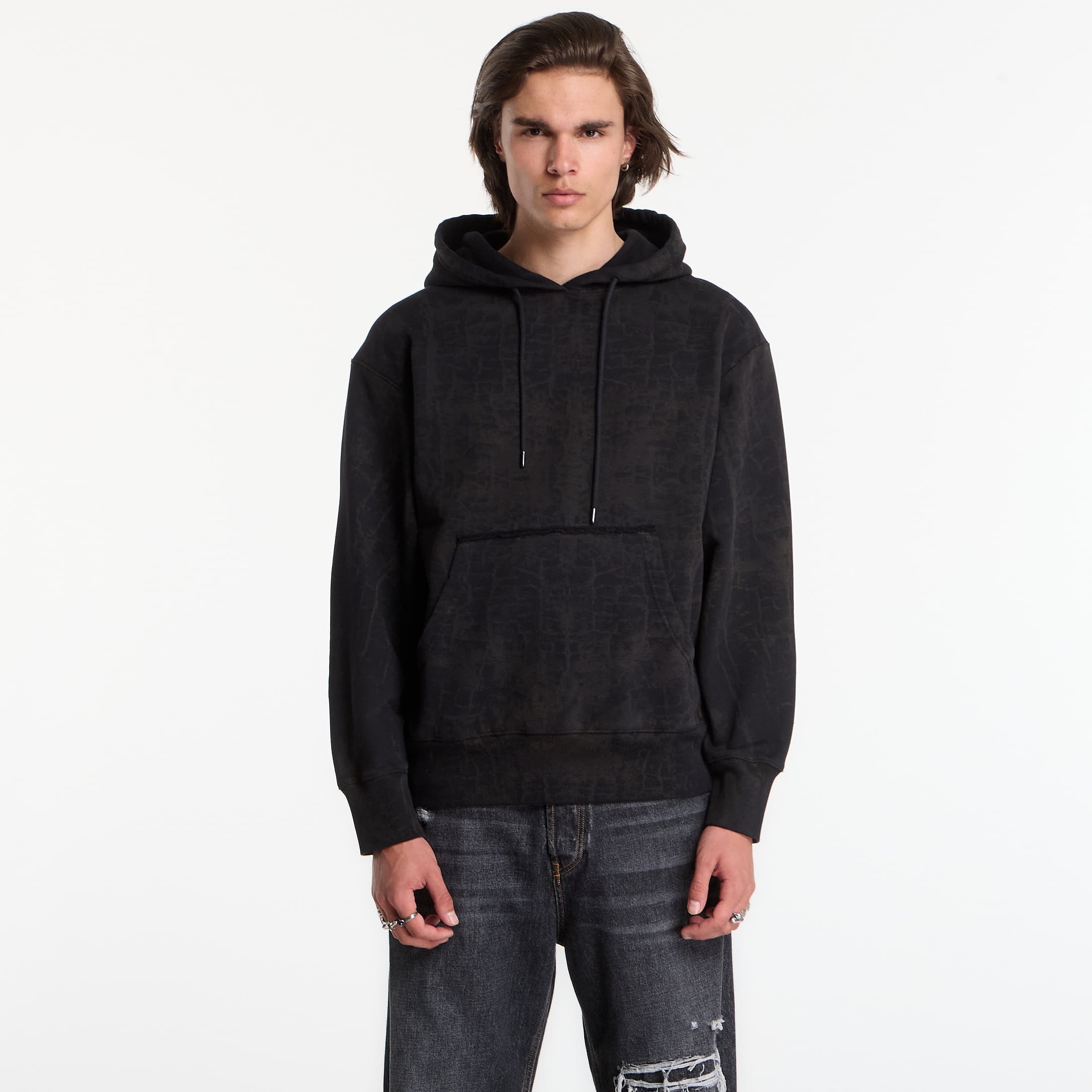 Sweatshirt Études Studio Relax Hoodie Options Crackled Black XL