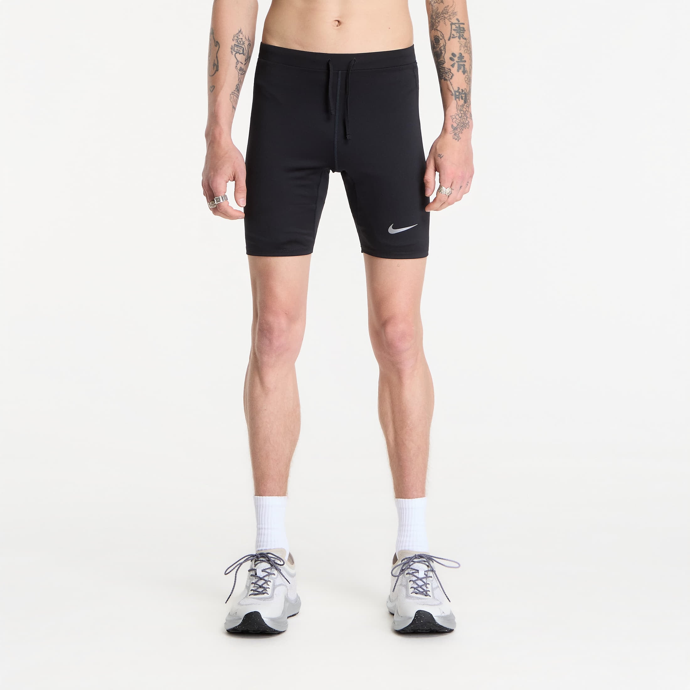 Shorts Nike Fast Men's Dri-FIT Brief-Lined Running 1/2-Length Tights Black/ Reflective Silv M