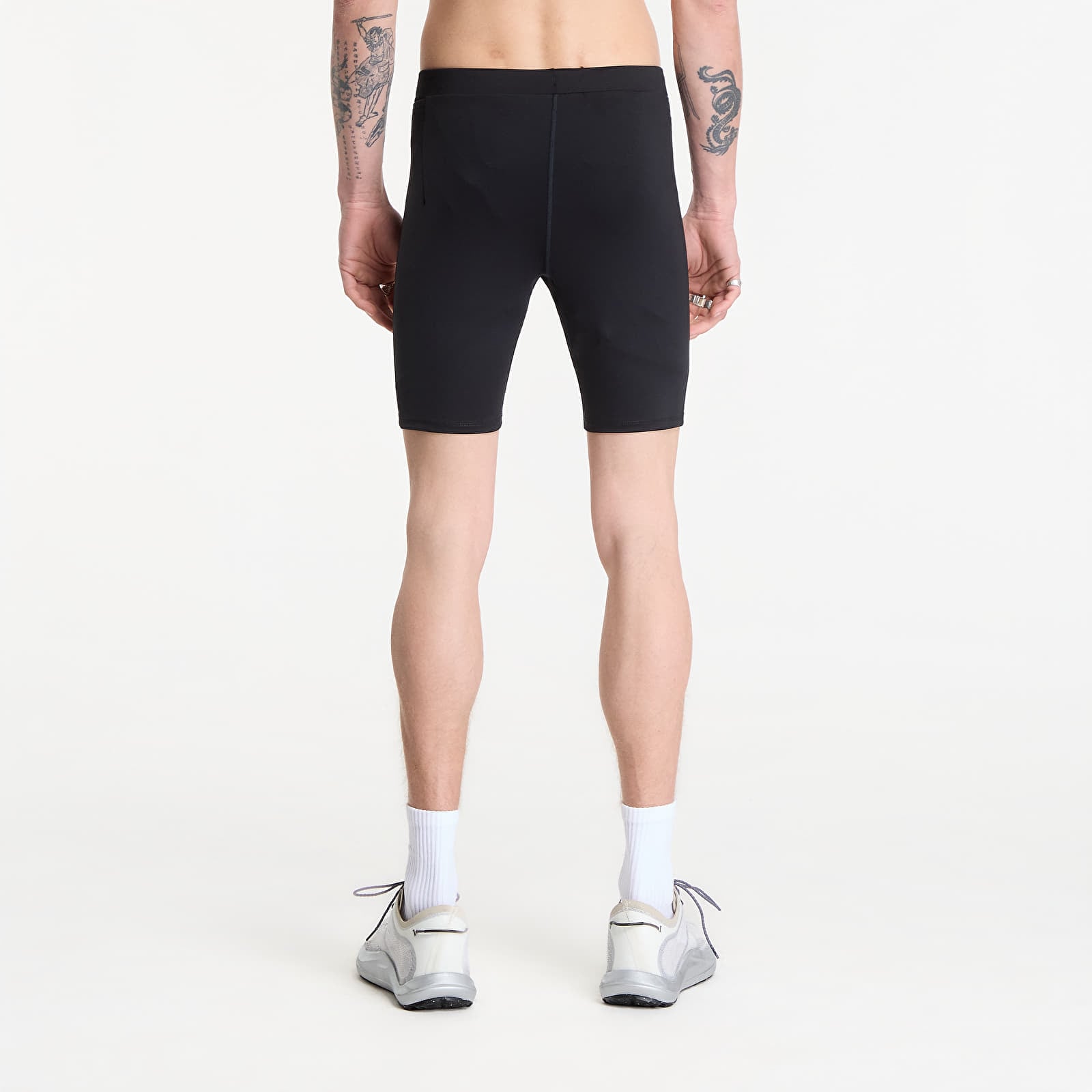 Moške kratke hlače Nike Fast Men's Dri-FIT Brief-Lined Running 1/2-Length Tights Black/ Reflective Silv