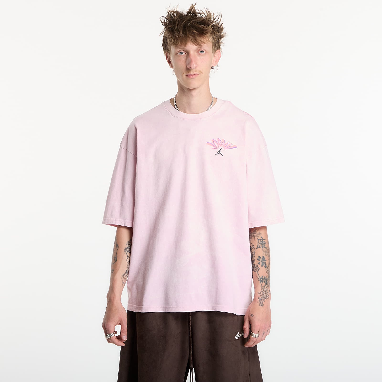 Vīriešu T-krekli Jordan Flight Men's T-Shirt Iced Carmine/ Black