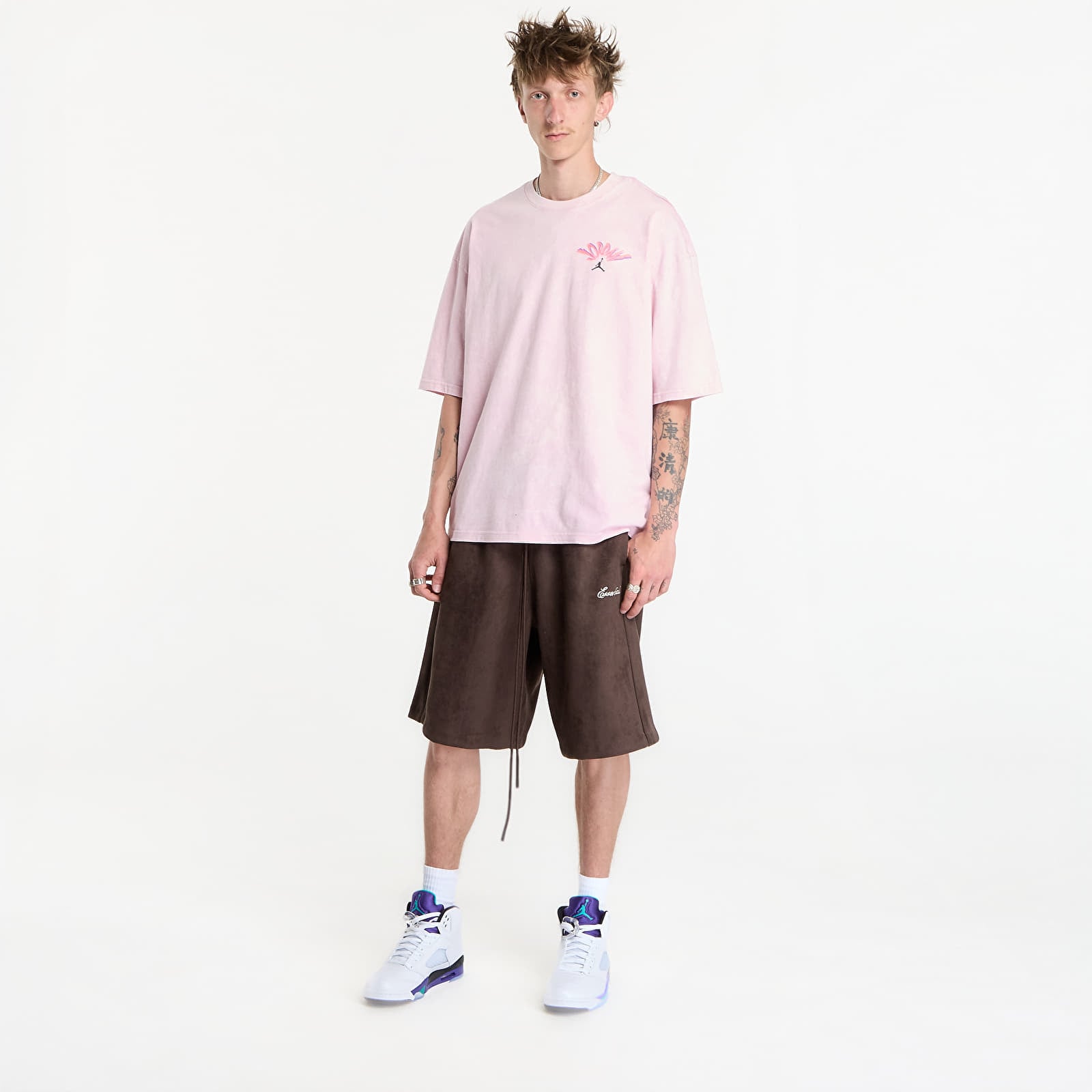 Vīriešu T-krekli Jordan Flight Men's T-Shirt Iced Carmine/ Black