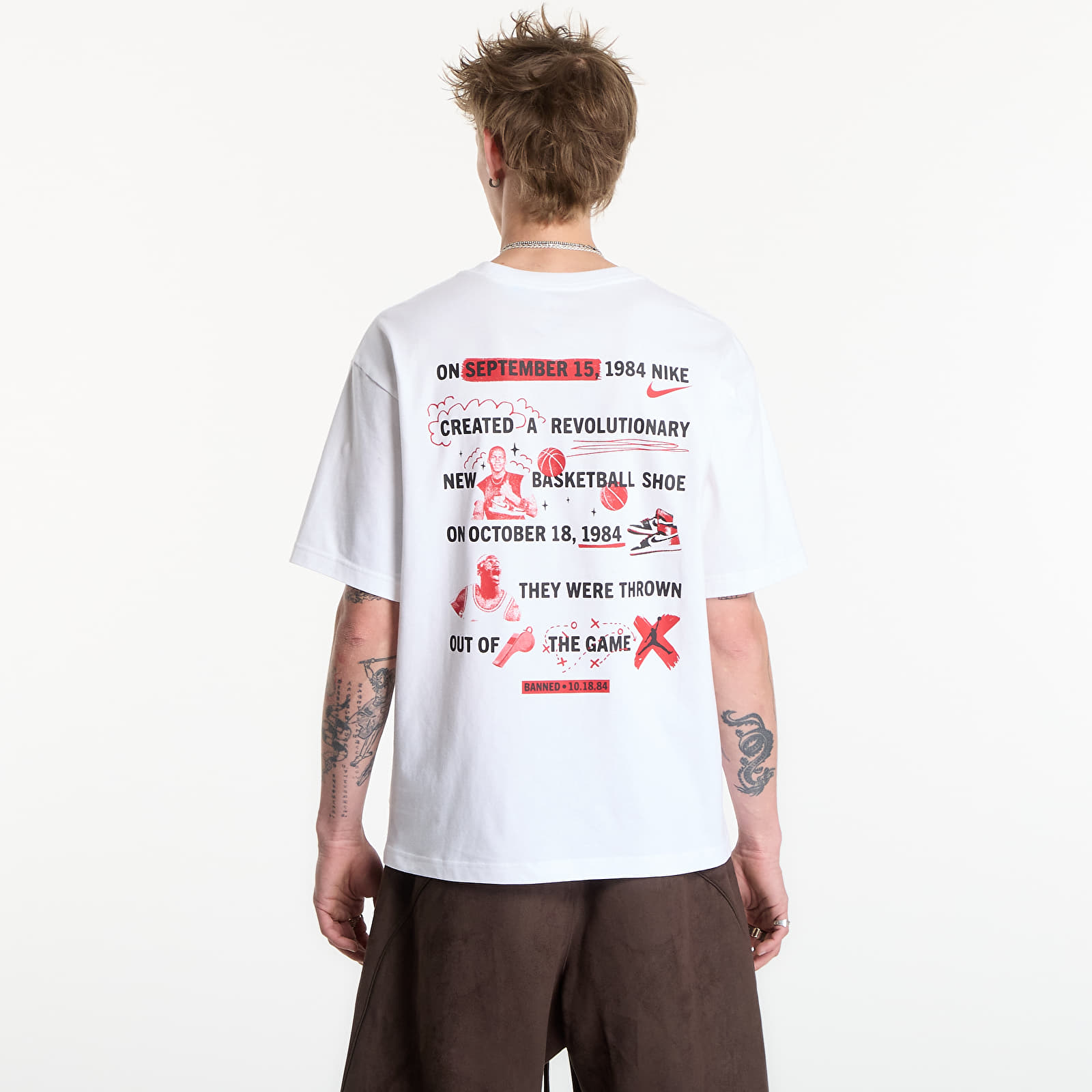 T-Shirts Männer Jordan Brooklyn Men's T-Shirt White