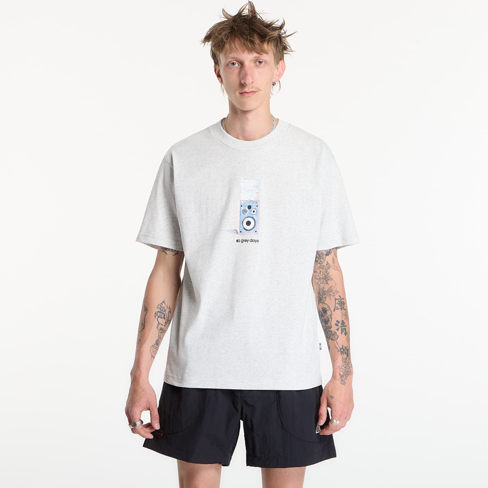 T-Shirts Männer New Balance Grey Days Speaker T-Shirt Ash Heather