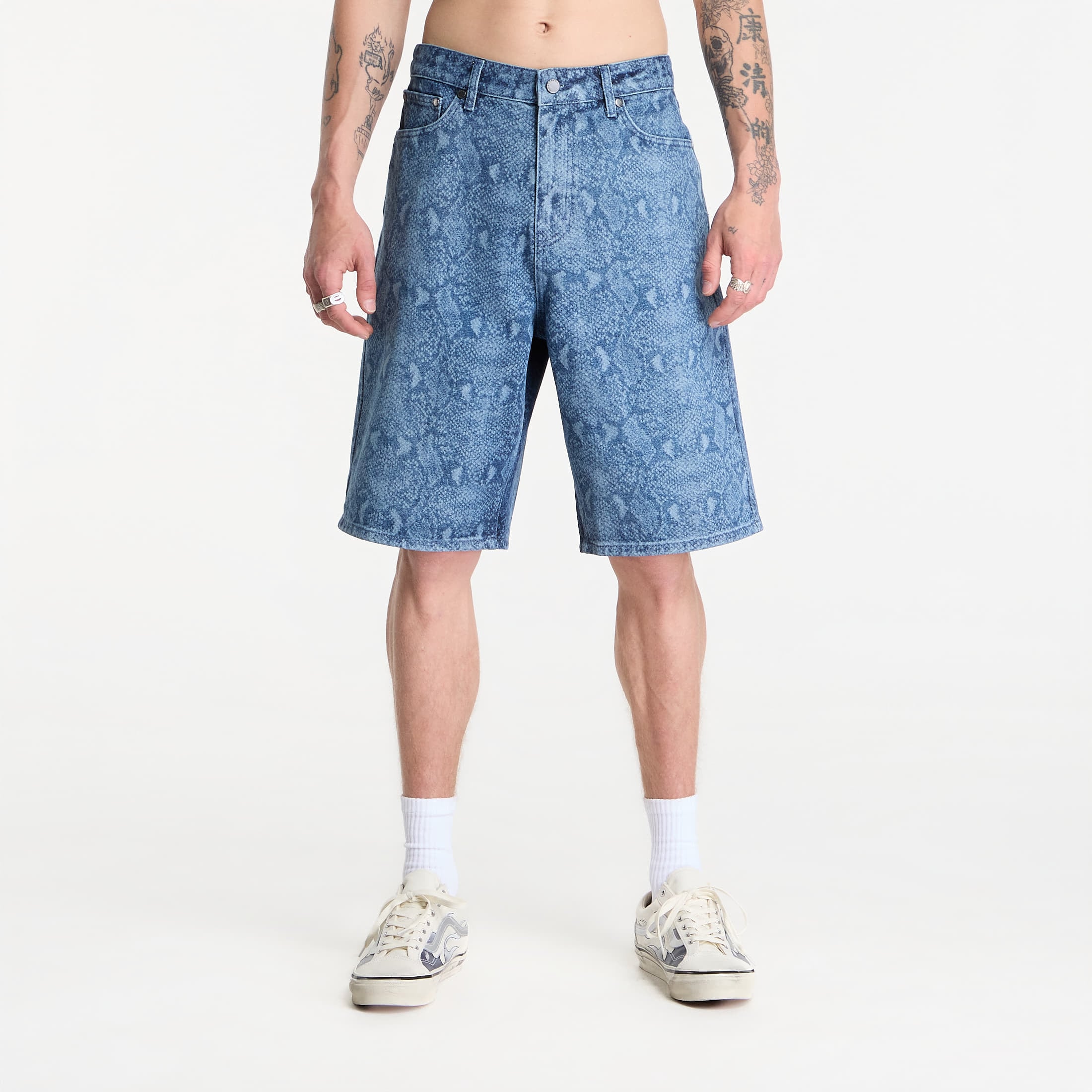 Σορτς Daily Paper Snake Laser Denim Shorts Blue M