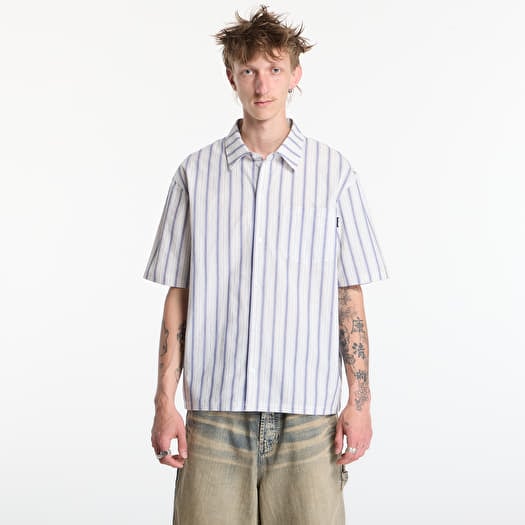 Shirt Daily Paper Dp Blocked Ss Shirt Blue Wing Teal