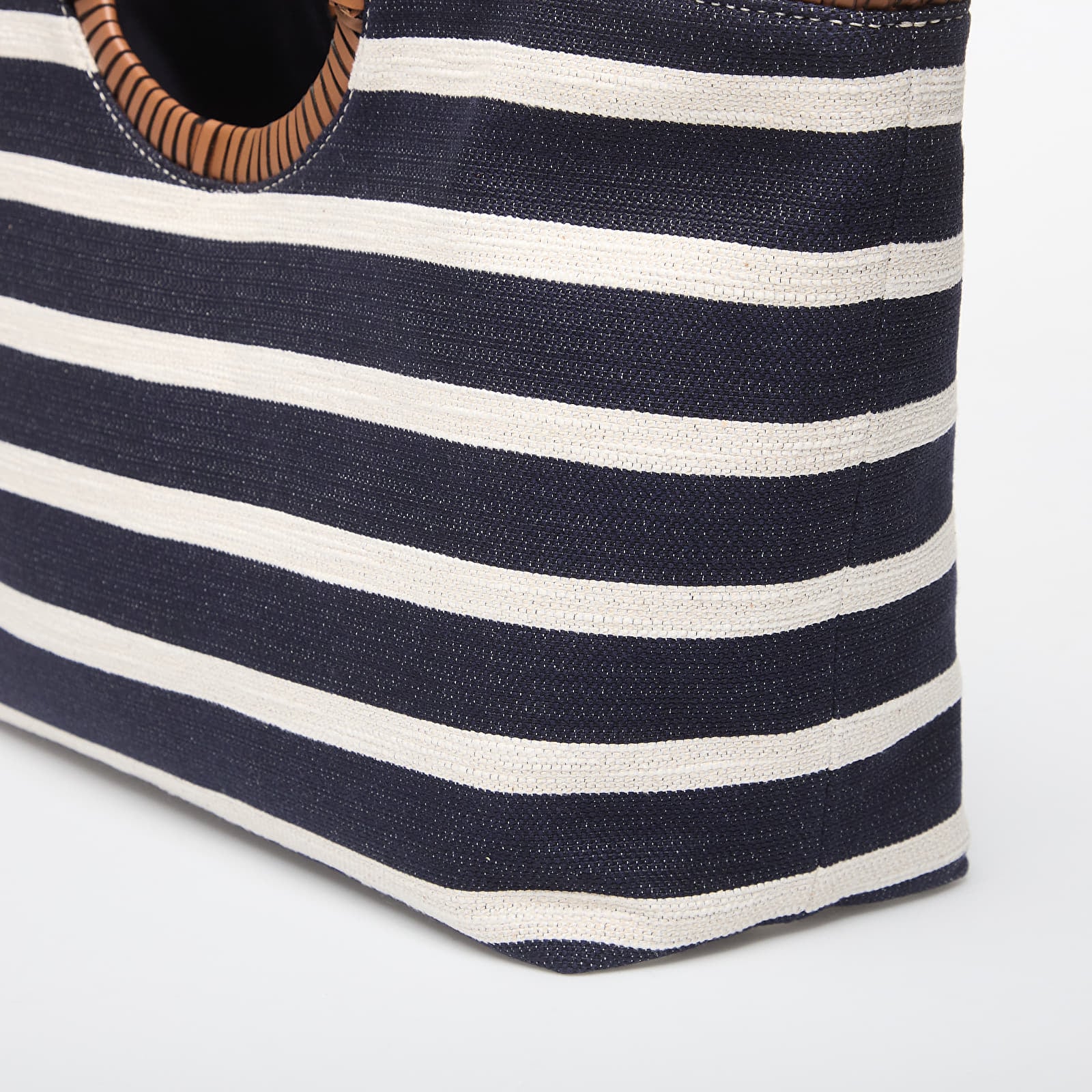 Rankinės Tommy Hilfiger Th Elev Summer Tote Stripe Stripe Blue/ Cognac