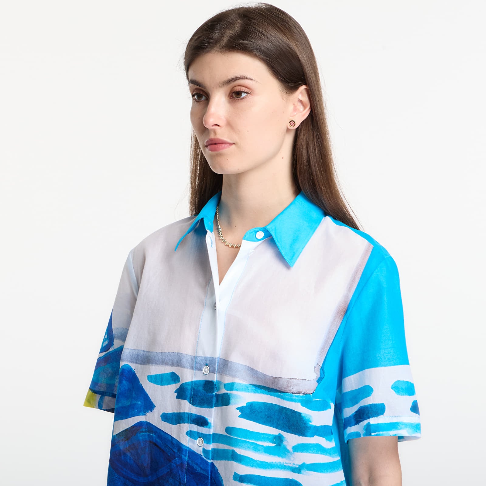 Camice Michael Kors X Christina Zimpel Beach Shirt White