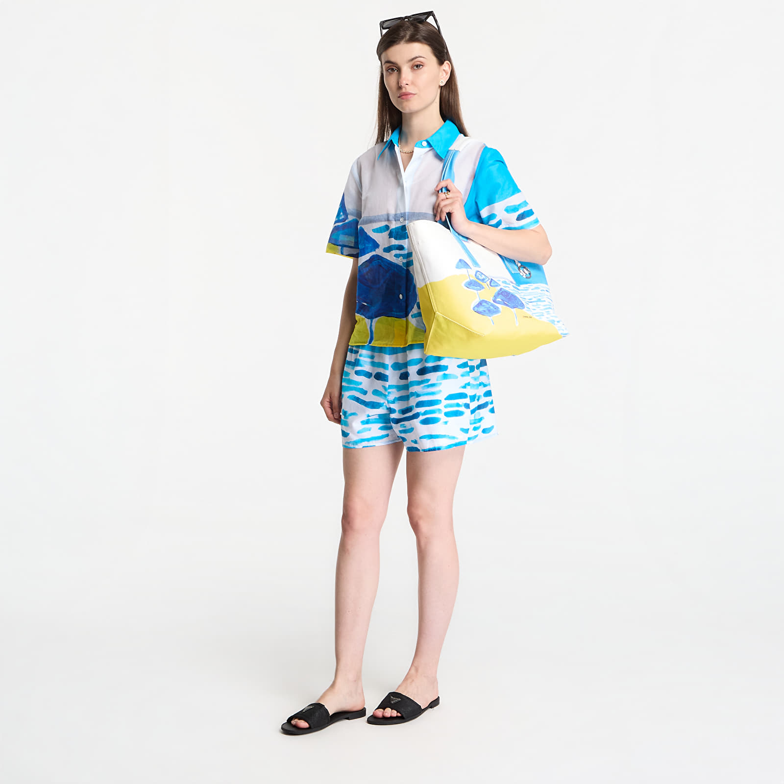 Camice Michael Kors X Christina Zimpel Beach Shirt White
