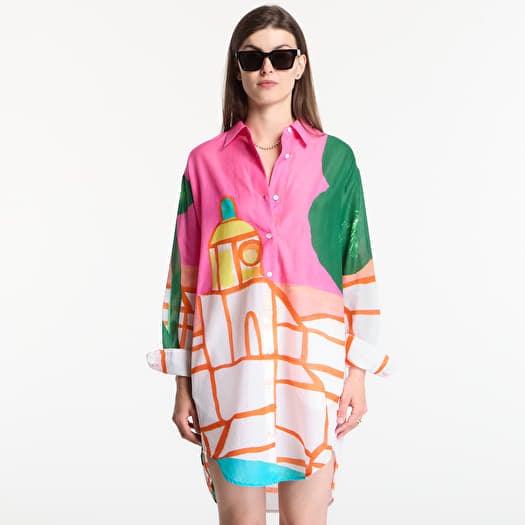 Abito Michael Kors X Christina Zimpel St Tropez Shirt Dress White