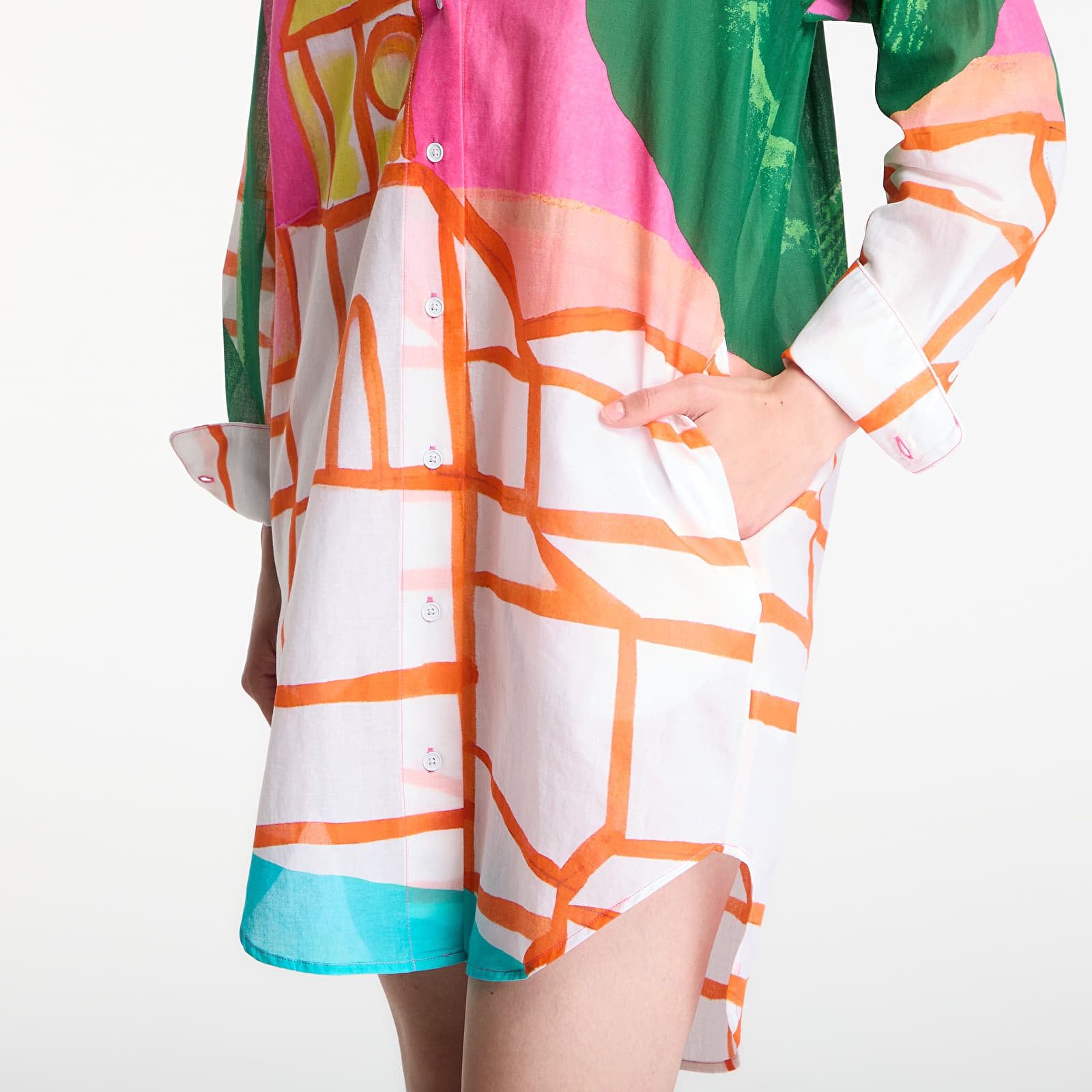 Abiti Michael Kors X Christina Zimpel St Tropez Shirt Dress White