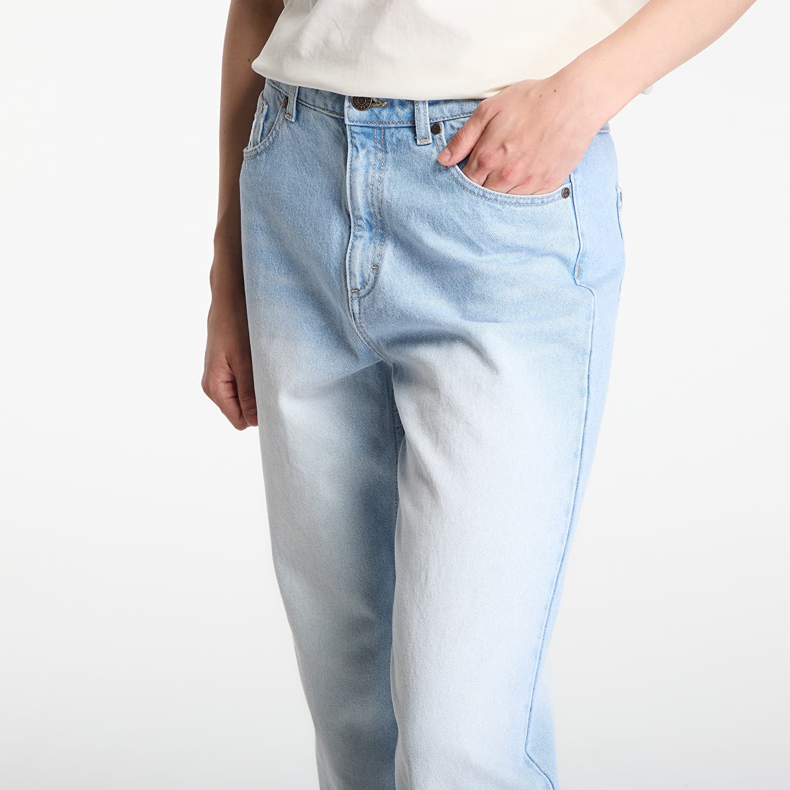 Kavbojke  Karl Kani Og Five Pocket Straight Leg Denim Light Blue Mc