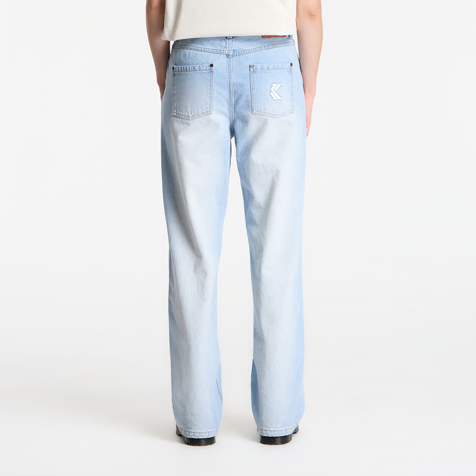Kavbojke  Karl Kani Og Five Pocket Straight Leg Denim Light Blue Mc