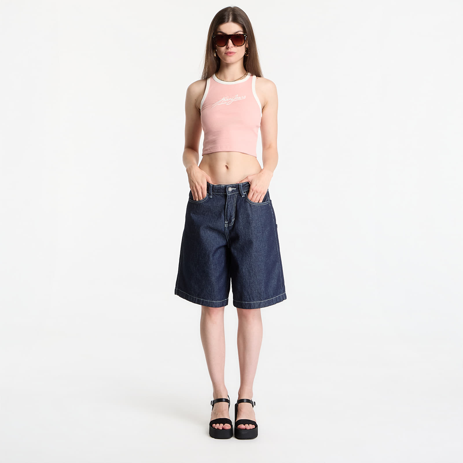 Oberteile Karl Kani Kani Jeans Rib Racer Top Pink