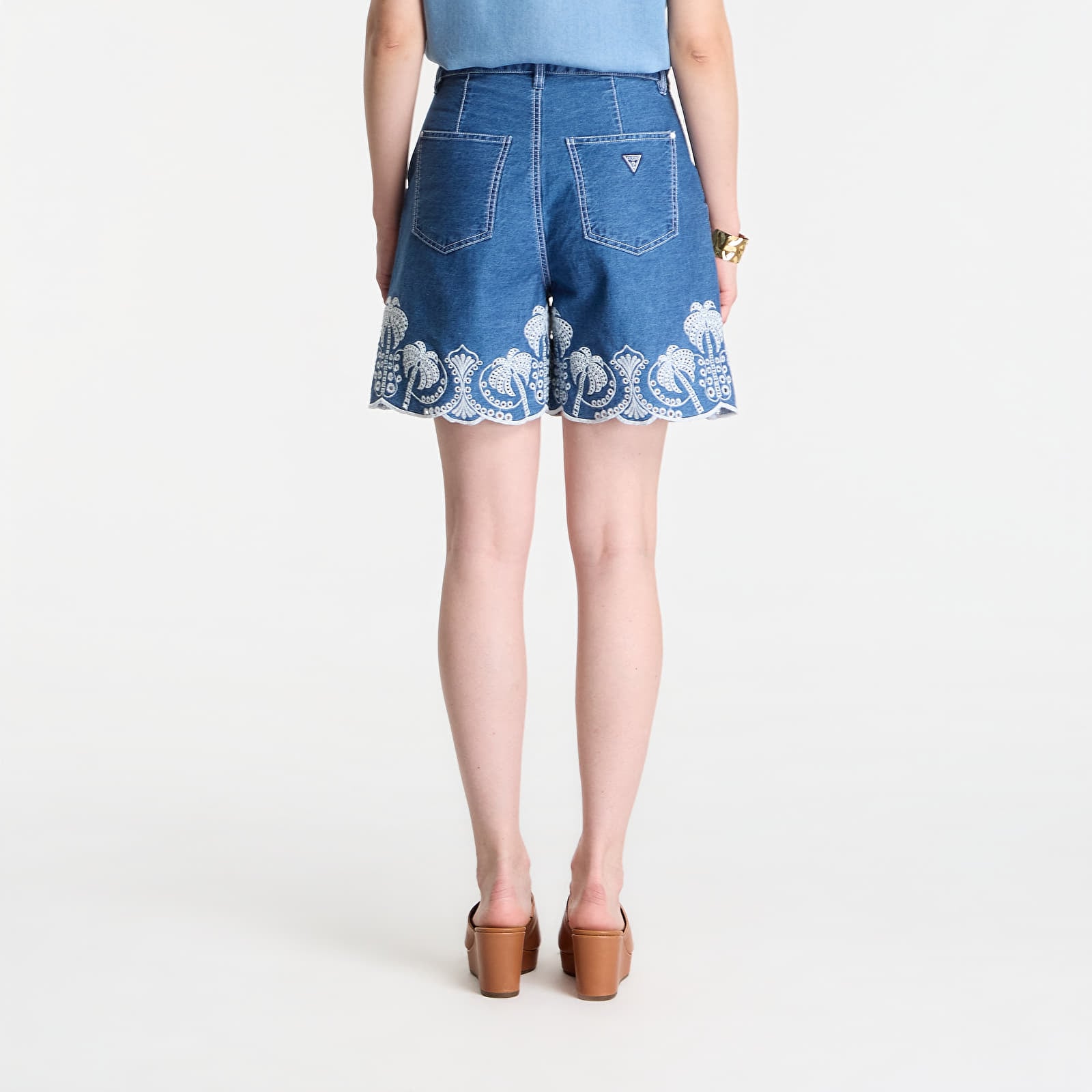 Pantaloni scurți GUESS Pilar Short Coco Palm