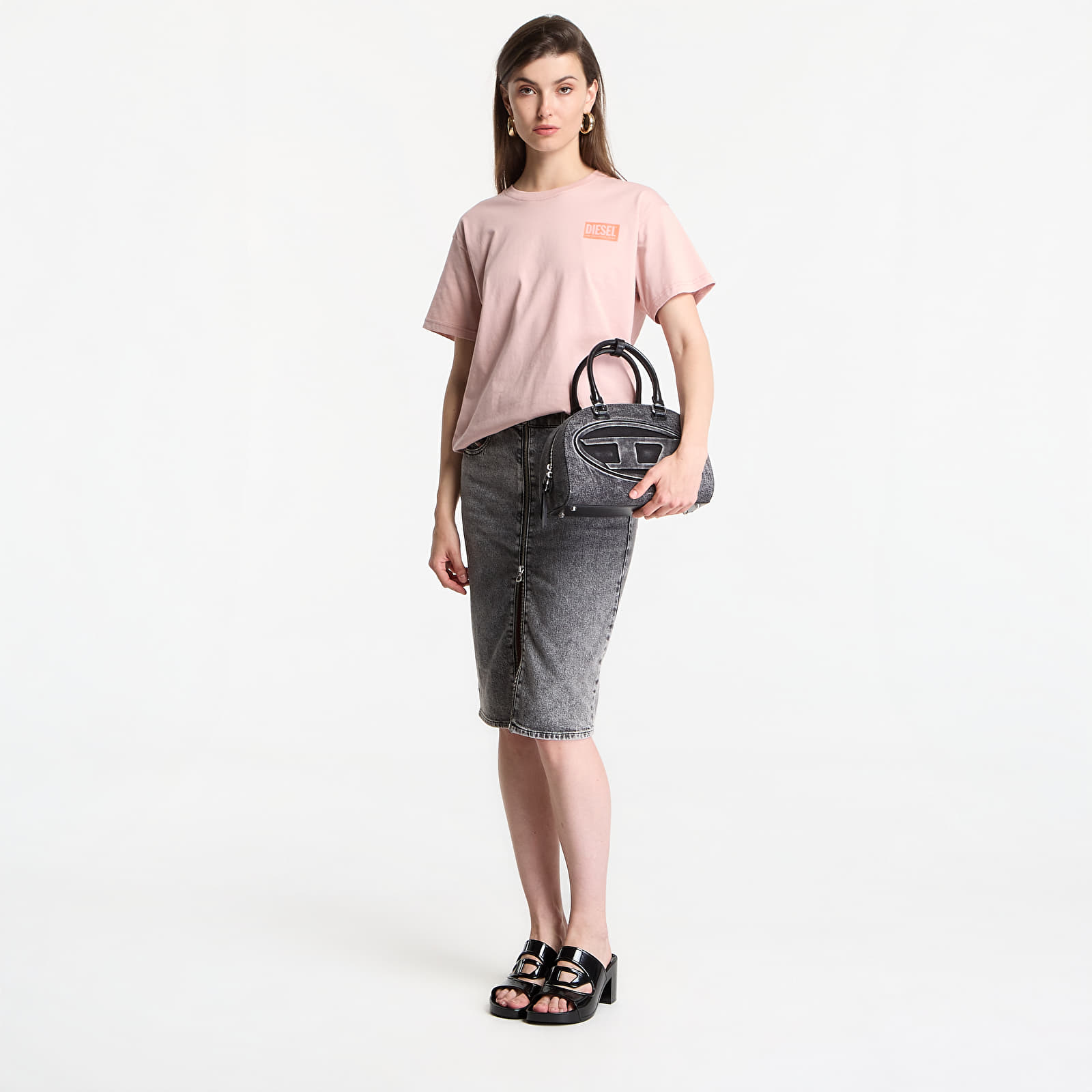 Naiste T-särgid Diesel T-Normy-S6 T-Shirt Pale Mauve