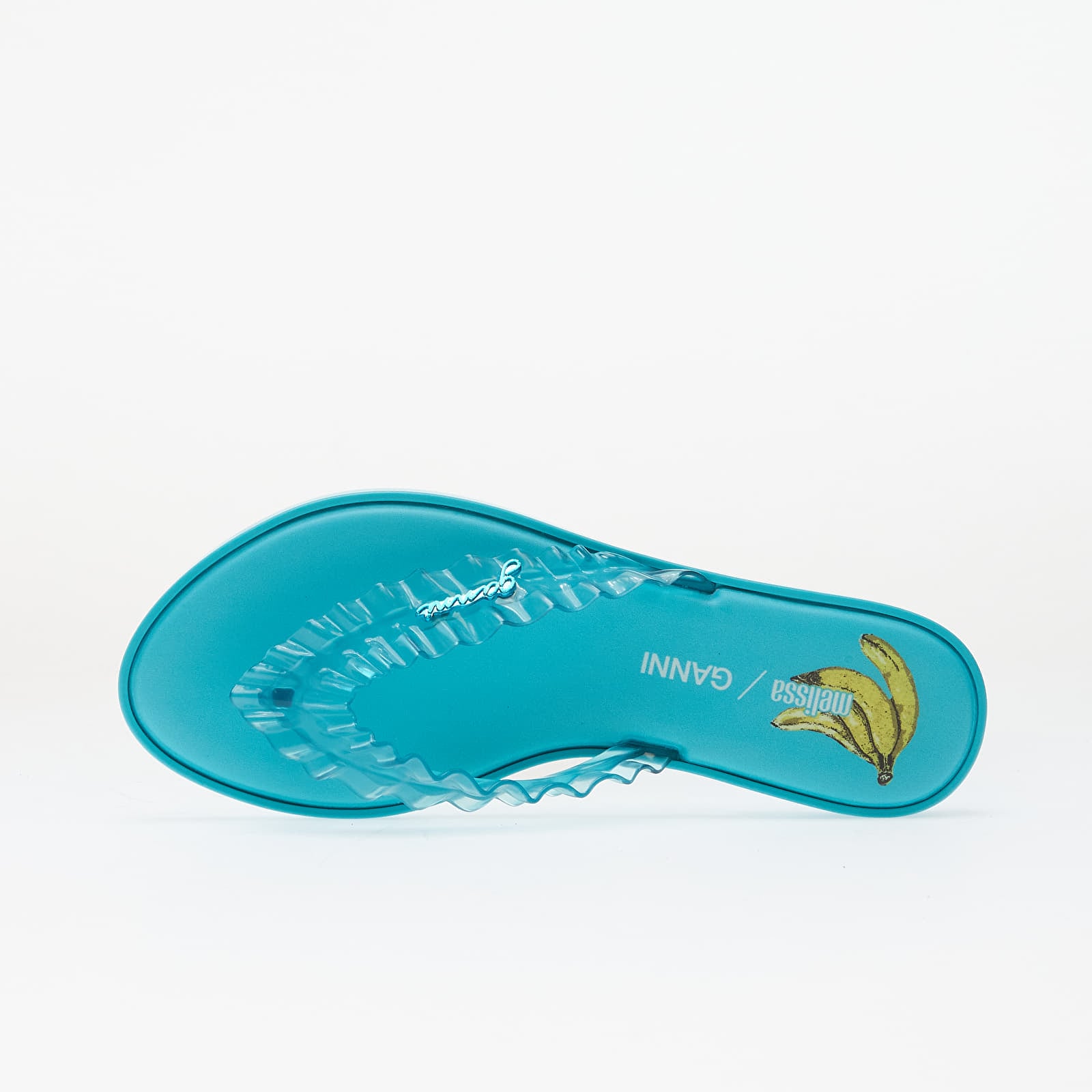 Women's sneakers and shoes Melissa Flip Flop Slim + Ganni Ad Blue