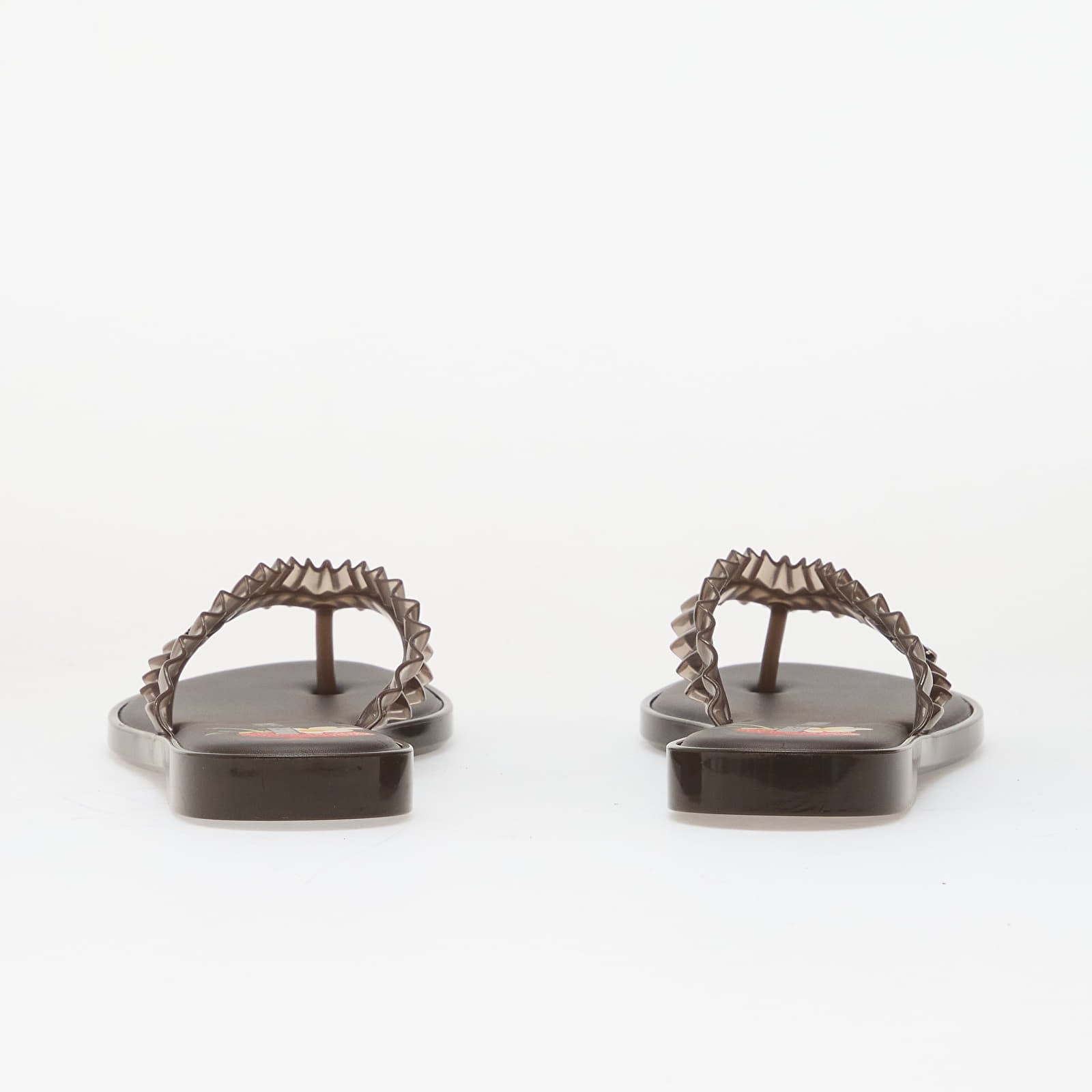 Γυναικεία παπούτσια Melissa Flip Flop Slim + Ganni Ad Brown