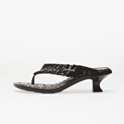 Melissa Thong Kitten Heel + Ganni Ad Black
