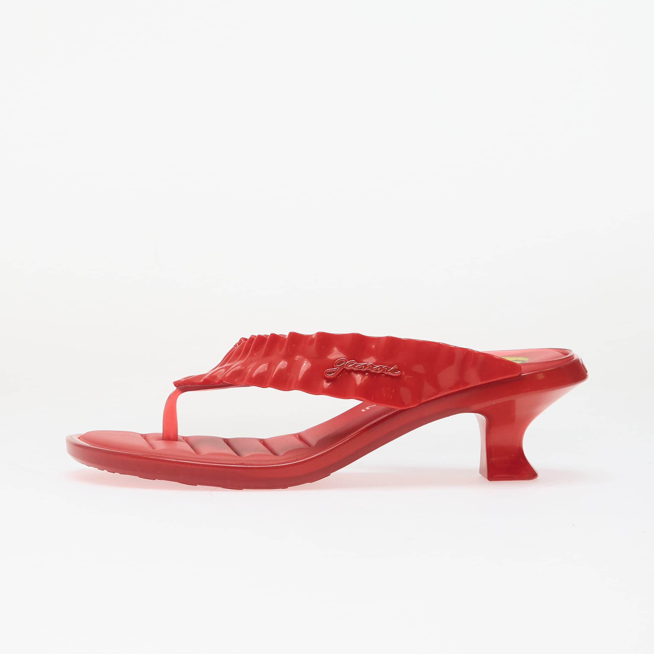 Sneakers Melissa Thong Kitten Heel + Ganni Ad Red EUR 39