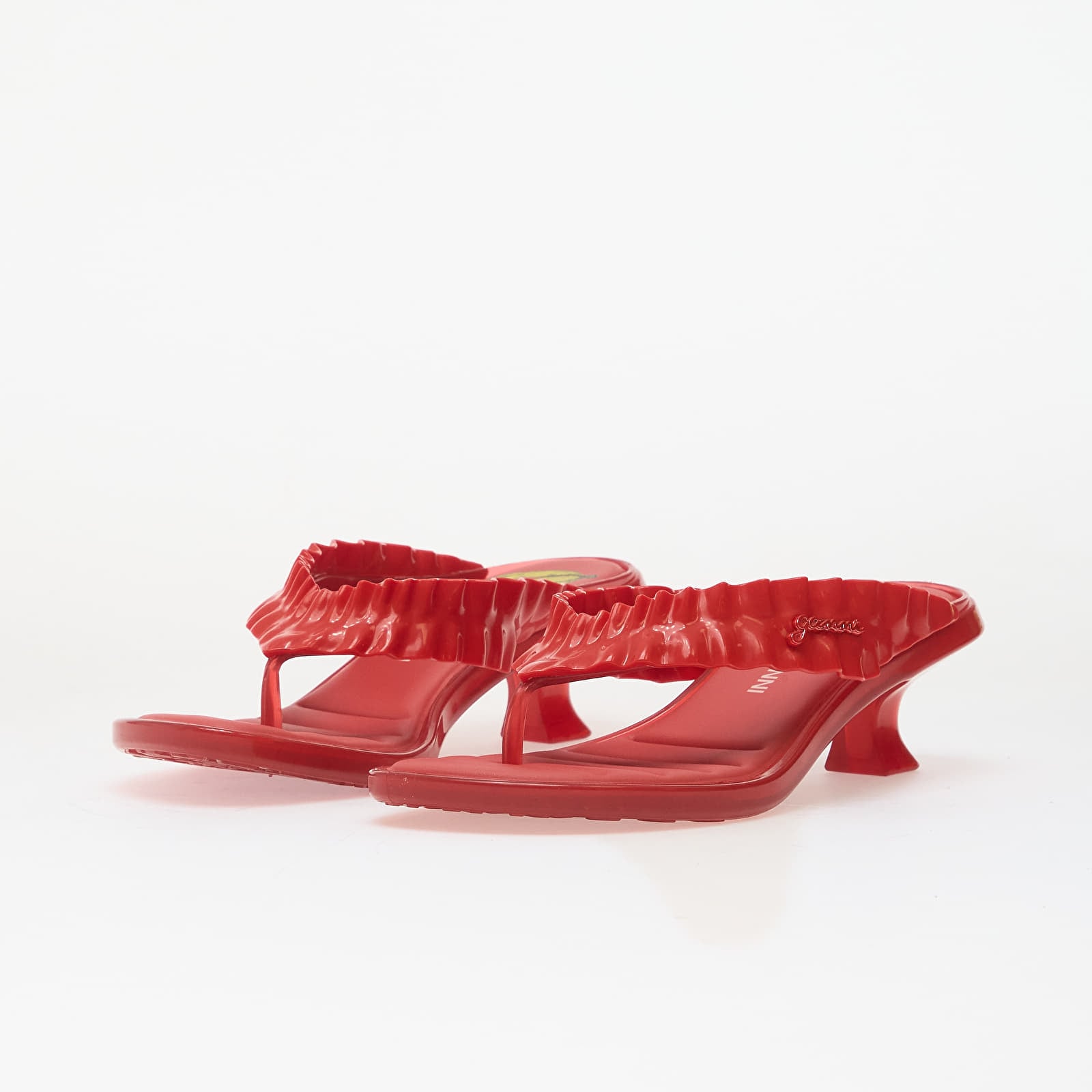 Γυναικεία παπούτσια Melissa Thong Kitten Heel + Ganni Ad Red