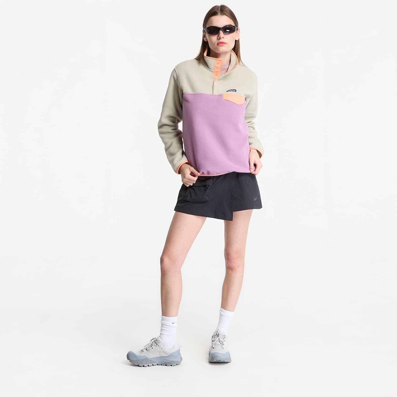 Hettegensere og sweatshirts Patagonia Women's Lightweight Synchilla® Snap-T® Fleece Pullover Light Violet